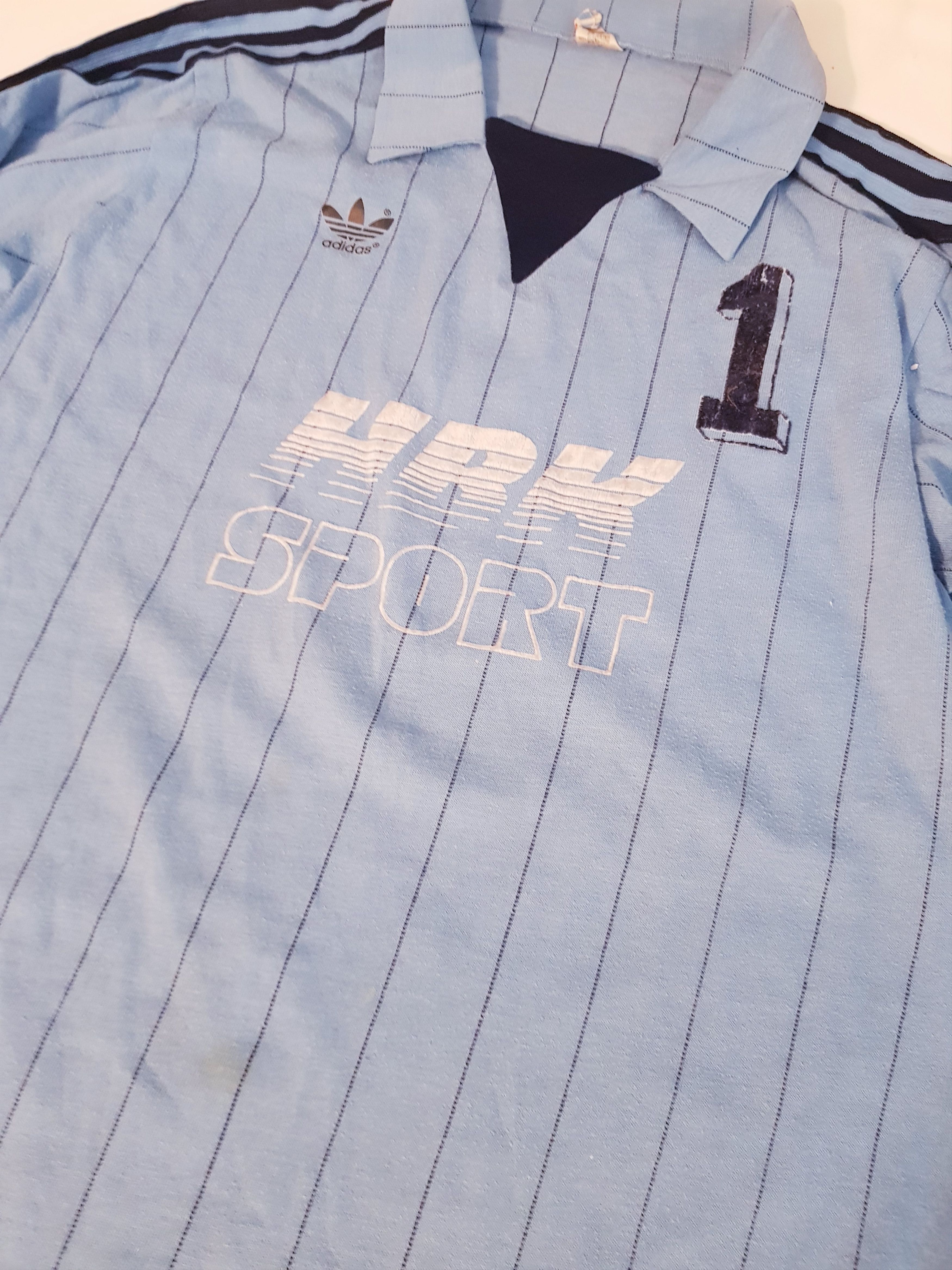 Adidas Adidas Trefoil 80s Match Worn West Germany Football Shirt #1 Size US L / EU 52-54 / 3 - 3 Thumbnail
