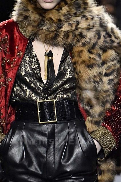 Saint Laurent Paris |[ FW19 Runway Saint Laurent Burnout Leopard Silk Shirt ]| Size US L / EU 52-54 / 3 - 5 Thumbnail