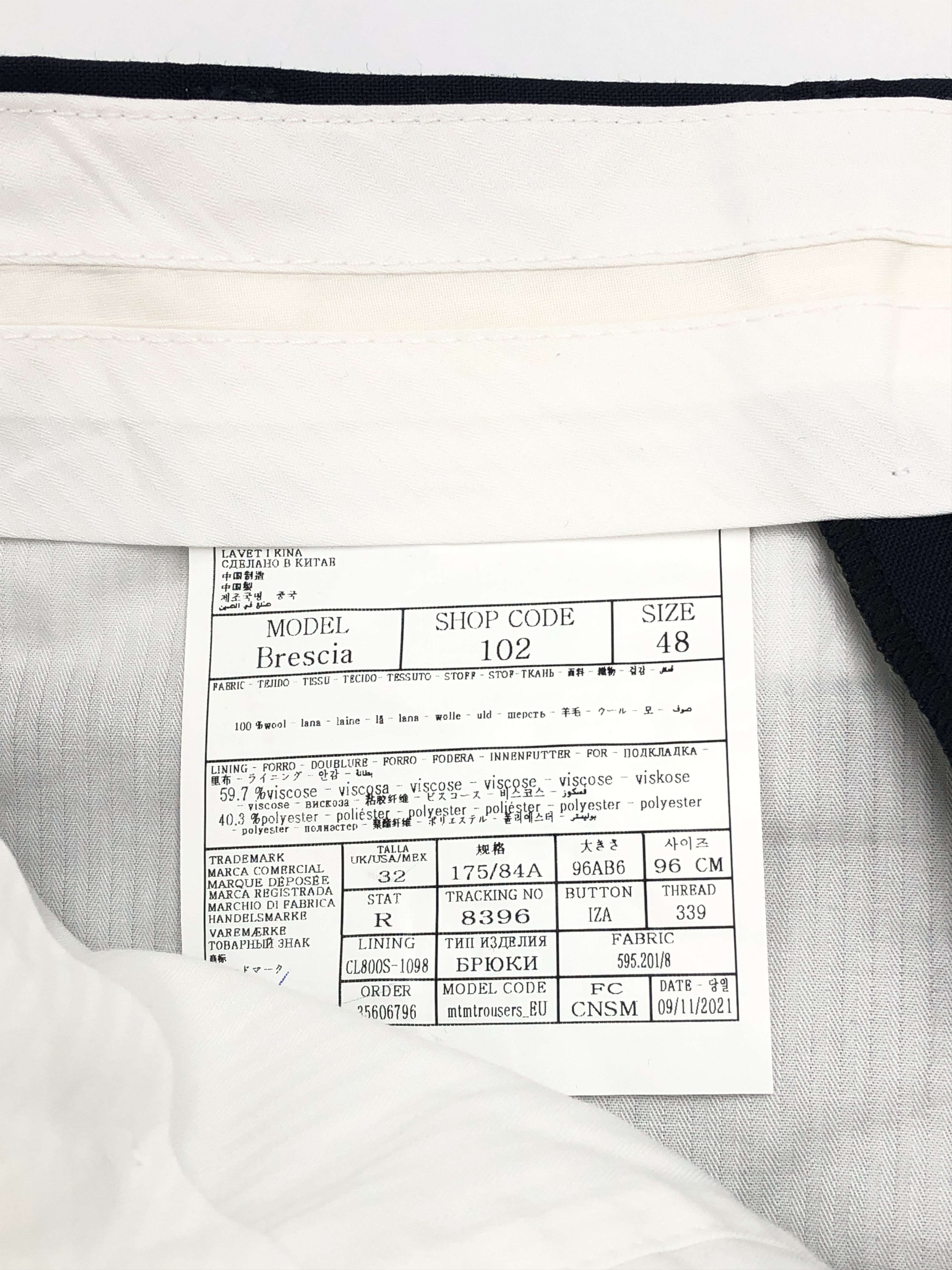 Suitsupply SUITSUPPLY Brescia Wool Formal Trousers Size 48 - W30 L32 Size 38R - 7 Thumbnail