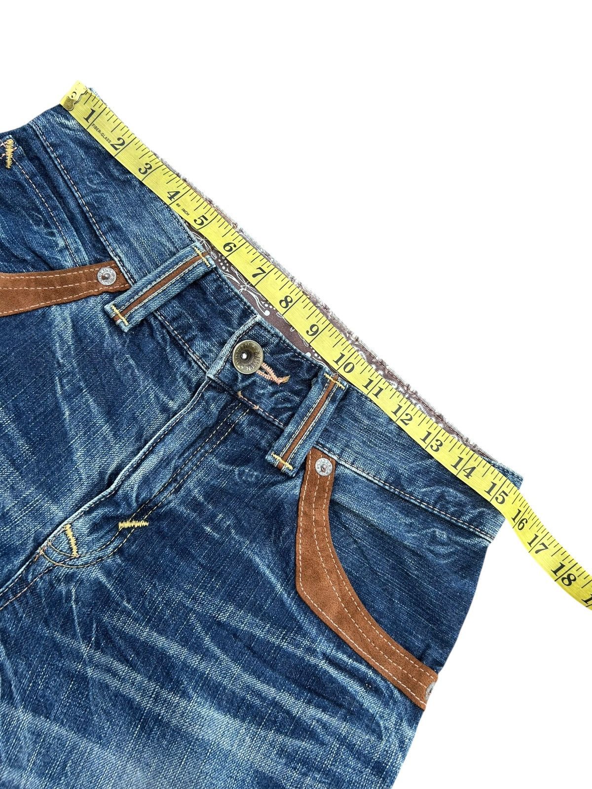 Kapital VINTAGE EDWIN NAVAJO JAPANESE BRAND DENIM JEANS RARE☠️🎌 Size US 31 - 13 Thumbnail