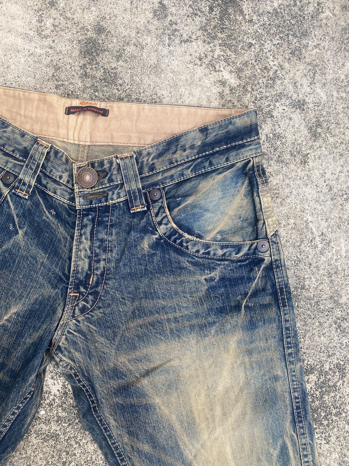 Japanese Brand Flare Jeans Blue Way Clawmark Bootcut Size US 33 - 9 Thumbnail