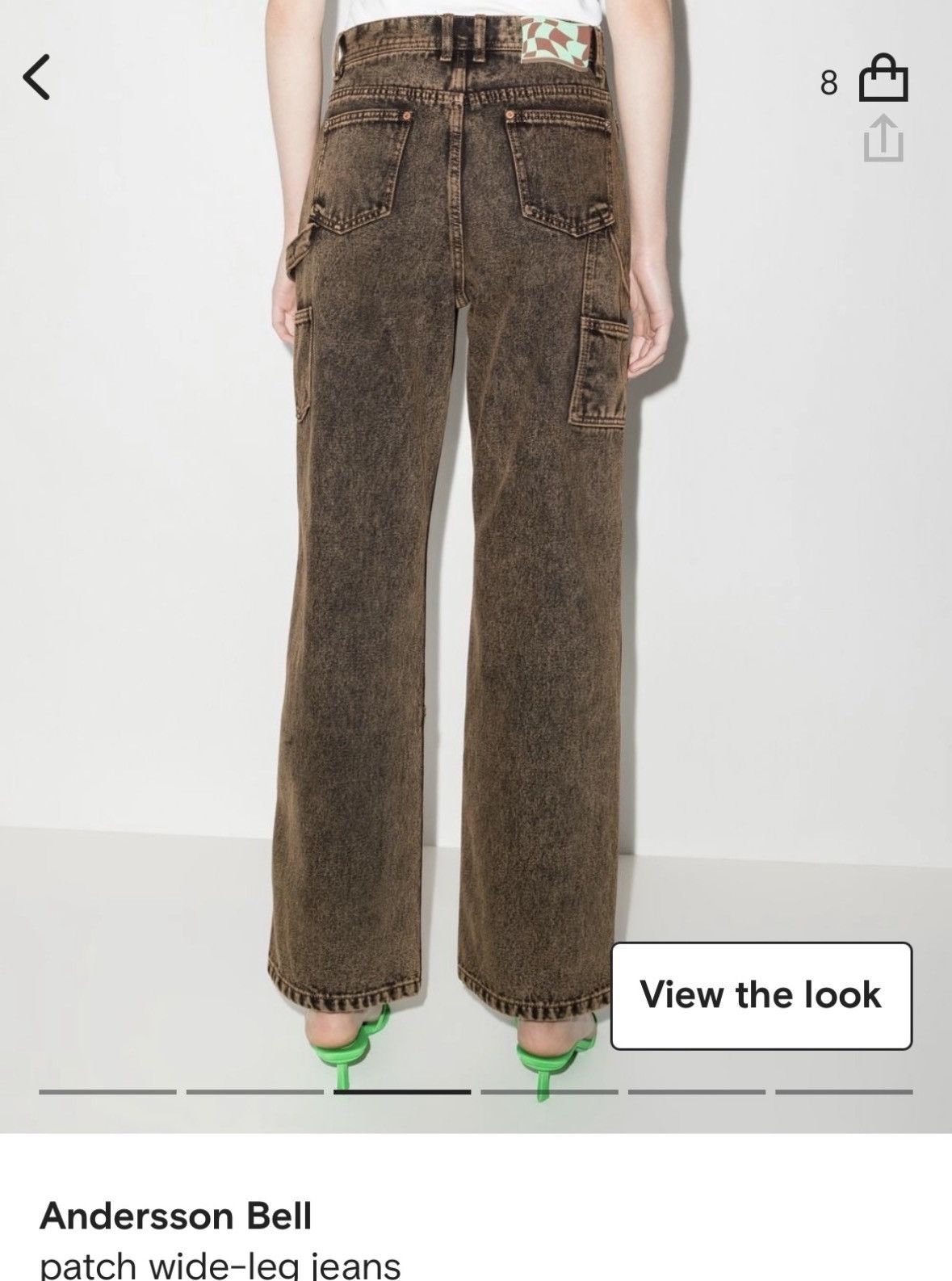 Andersson Bell Andersson Bell Brown High Waist Canvas Jeans Size 28" / US 6 / IT 42 - 2 Thumbnail
