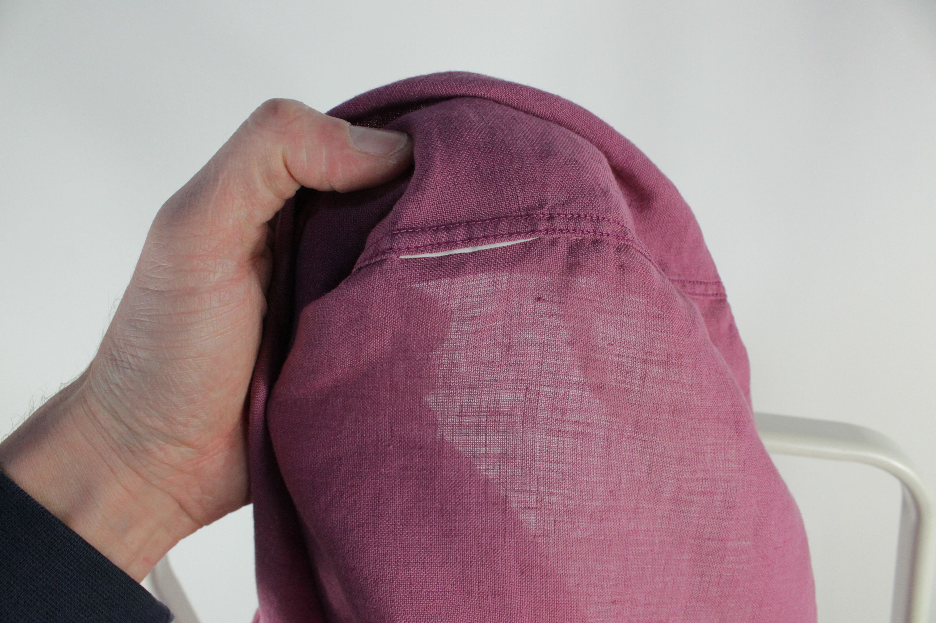 Hugo Boss Hugo Boss Regular Fit Pale Pink Linen Shirt Men's Size US S / EU 44-46 / 1 - 9 Thumbnail