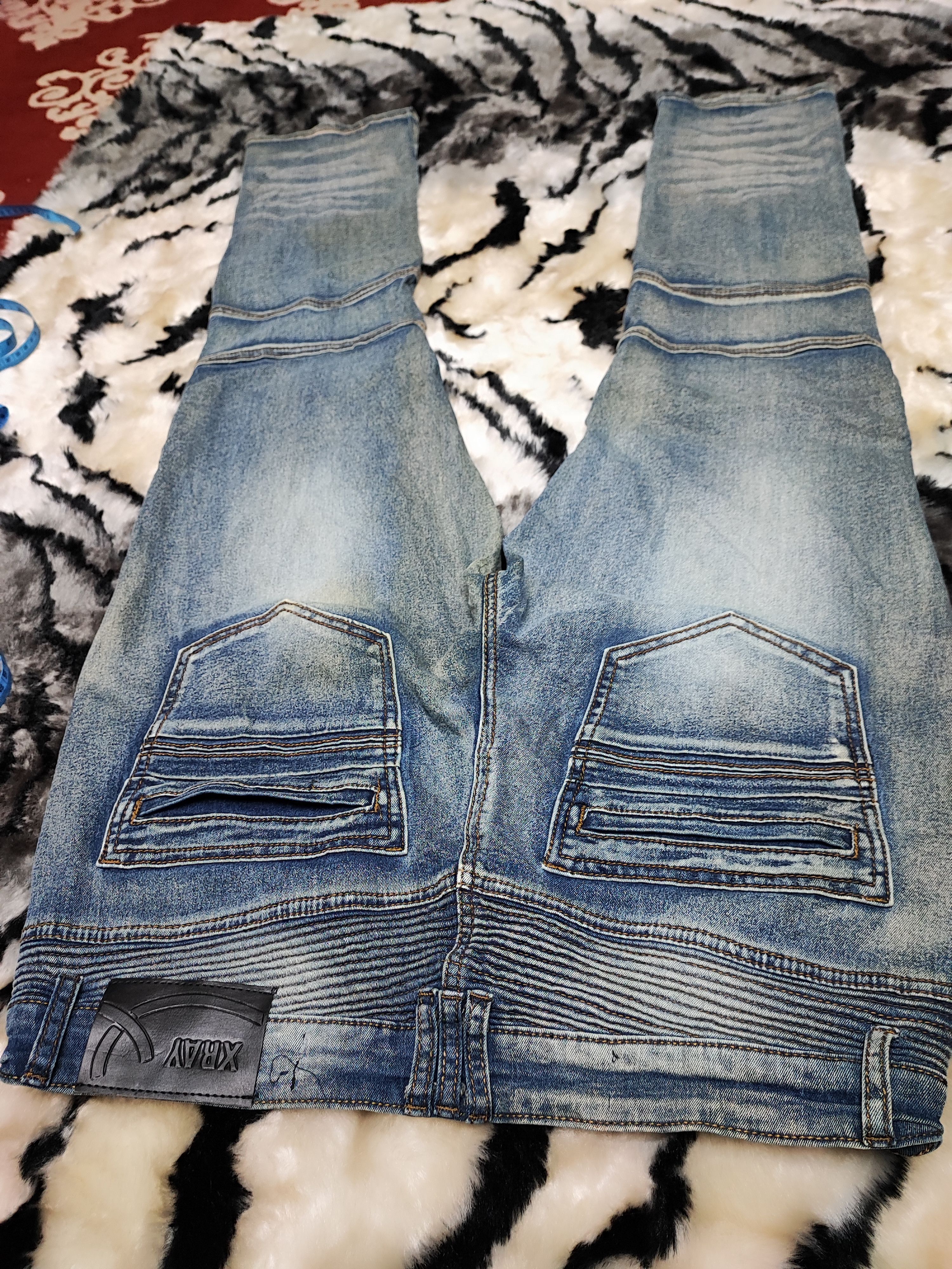 Kapital × Xray Footwear DOUBLE KNEE RIDE JEANS by X Ray Size US 34 / EU 50 - 16 Thumbnail
