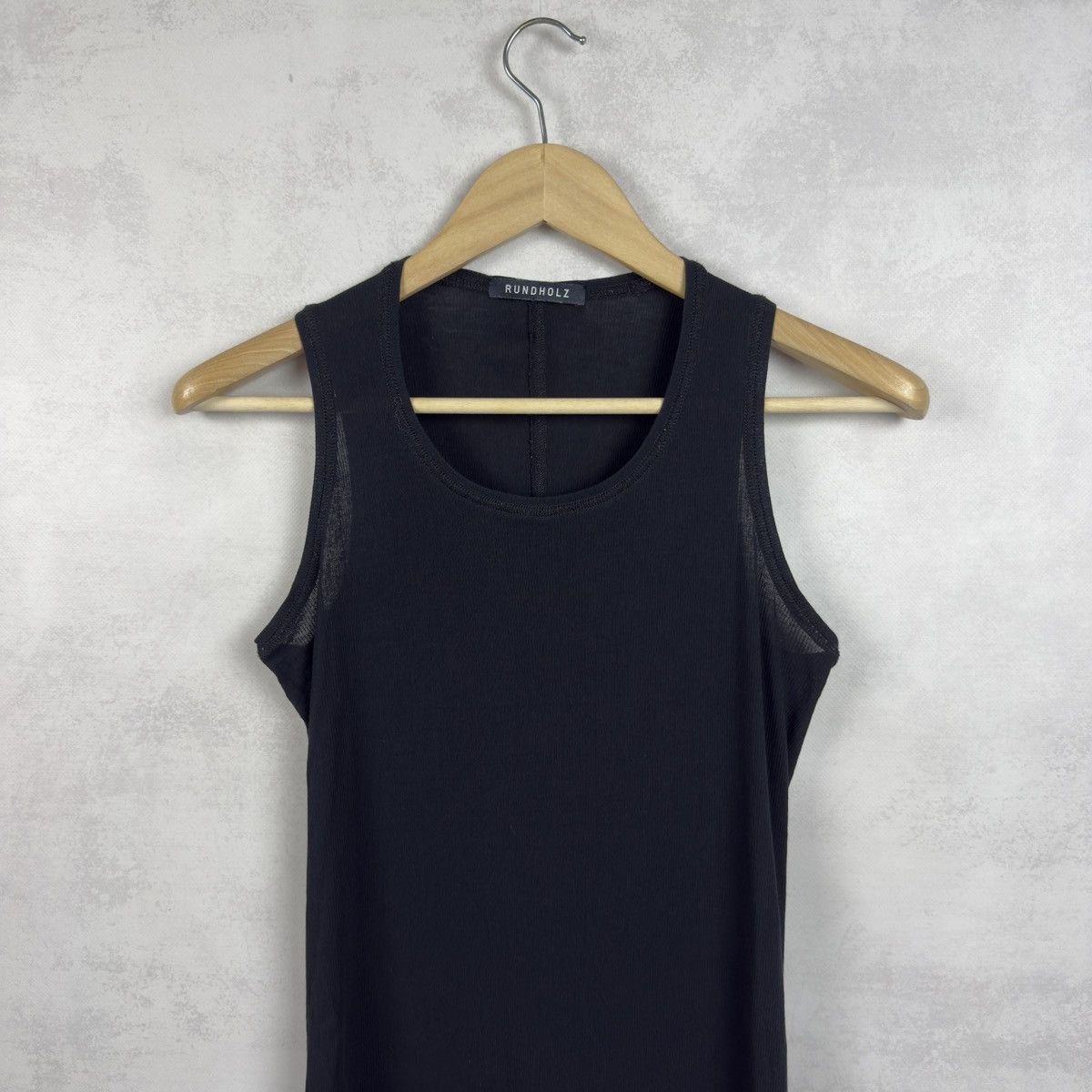 Rundholz Rundholz Black Ribbed Sleeveless Top Size S(?) Size S / US 4 / IT 40 - 2 Thumbnail