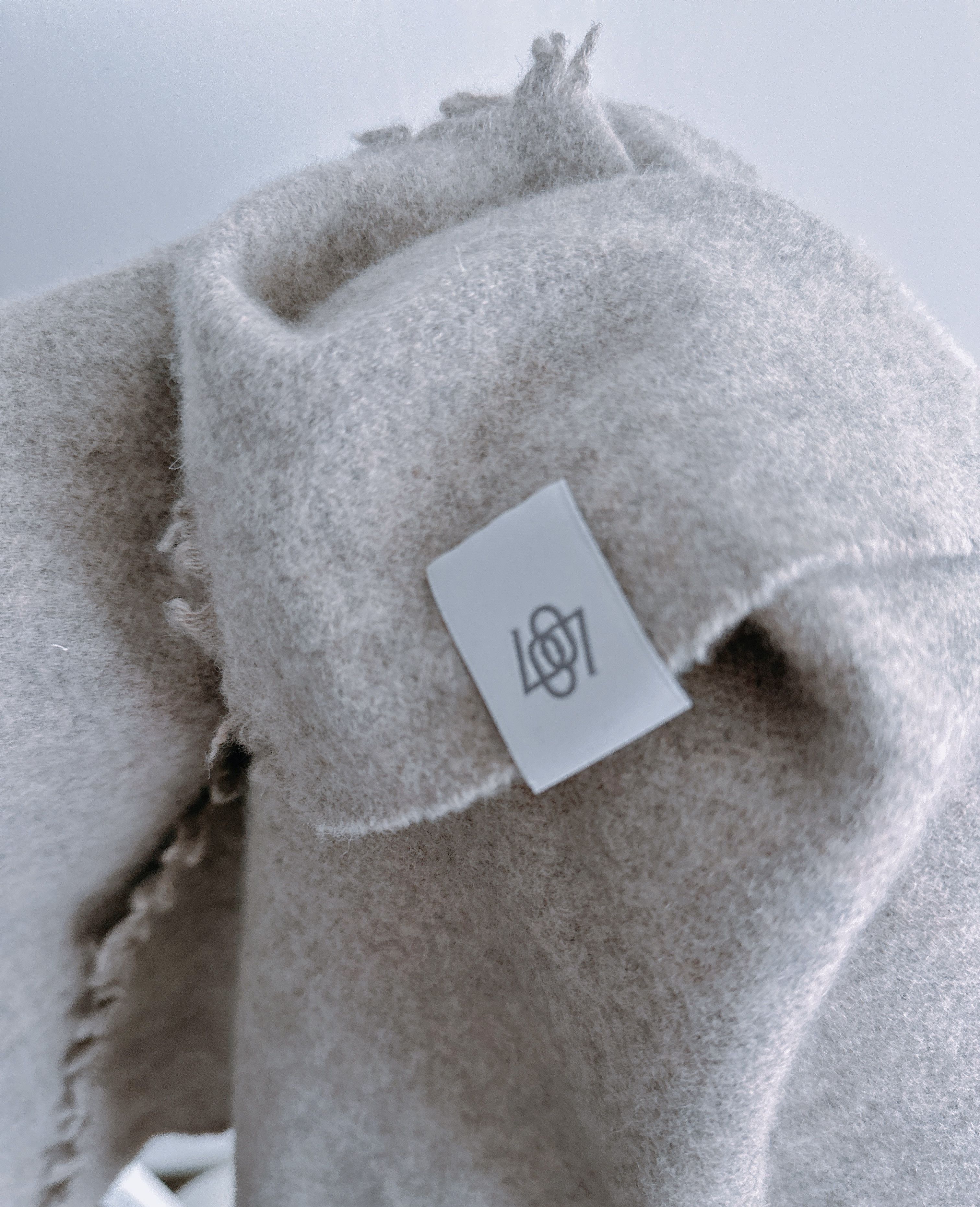 LOW CLASSIC Low Classic Grey Wool Muffler Scarf Size ONE SIZE - 6 Thumbnail