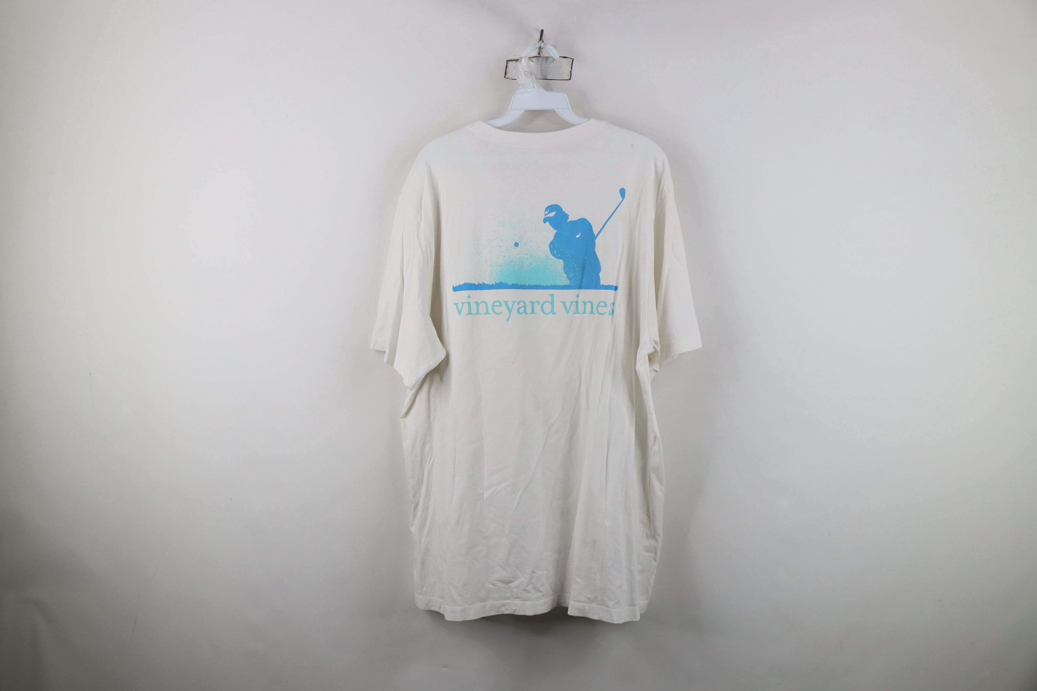 Vineyard Vines Vineyard Vines Spell Out Golf Golfing T-Shirt White Size US L / EU 52-54 / 3 - 13 Thumbnail
