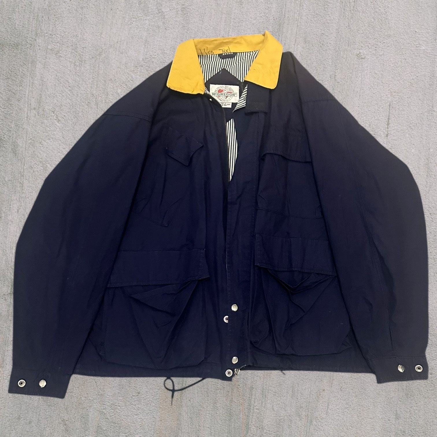 Other Macgreggor jacket blue with yellow collar Size US L / EU 52-54 / 3 - 1 Thumbnail