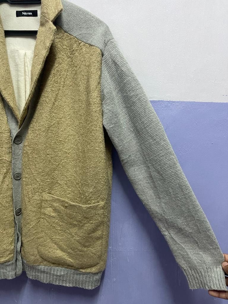 Ne-Net Rare Issey Miyake by Ne-net Half Wool Jacket 2 in 1 Size US M / EU 48-50 / 2 - 4 Thumbnail