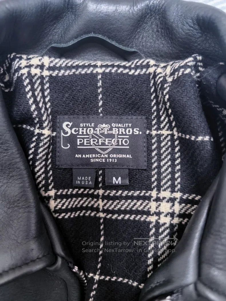 Schott Schott p693 Black Storm Leather Jacket Size US M / EU 48-50 / 2 - 3 Thumbnail