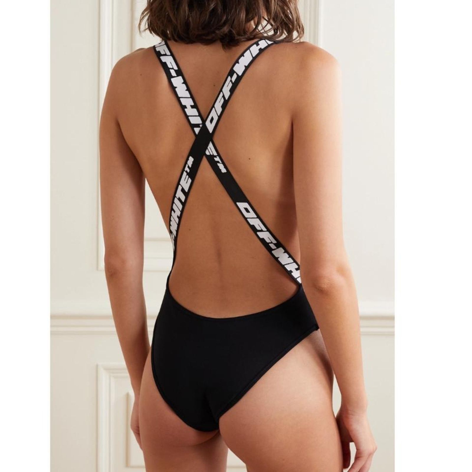 Off-White OFF WHITE logo jacquard cross strap swimsuit bodysuit Size XS / US 0-2 / IT 36-38 - 2 Thumbnail