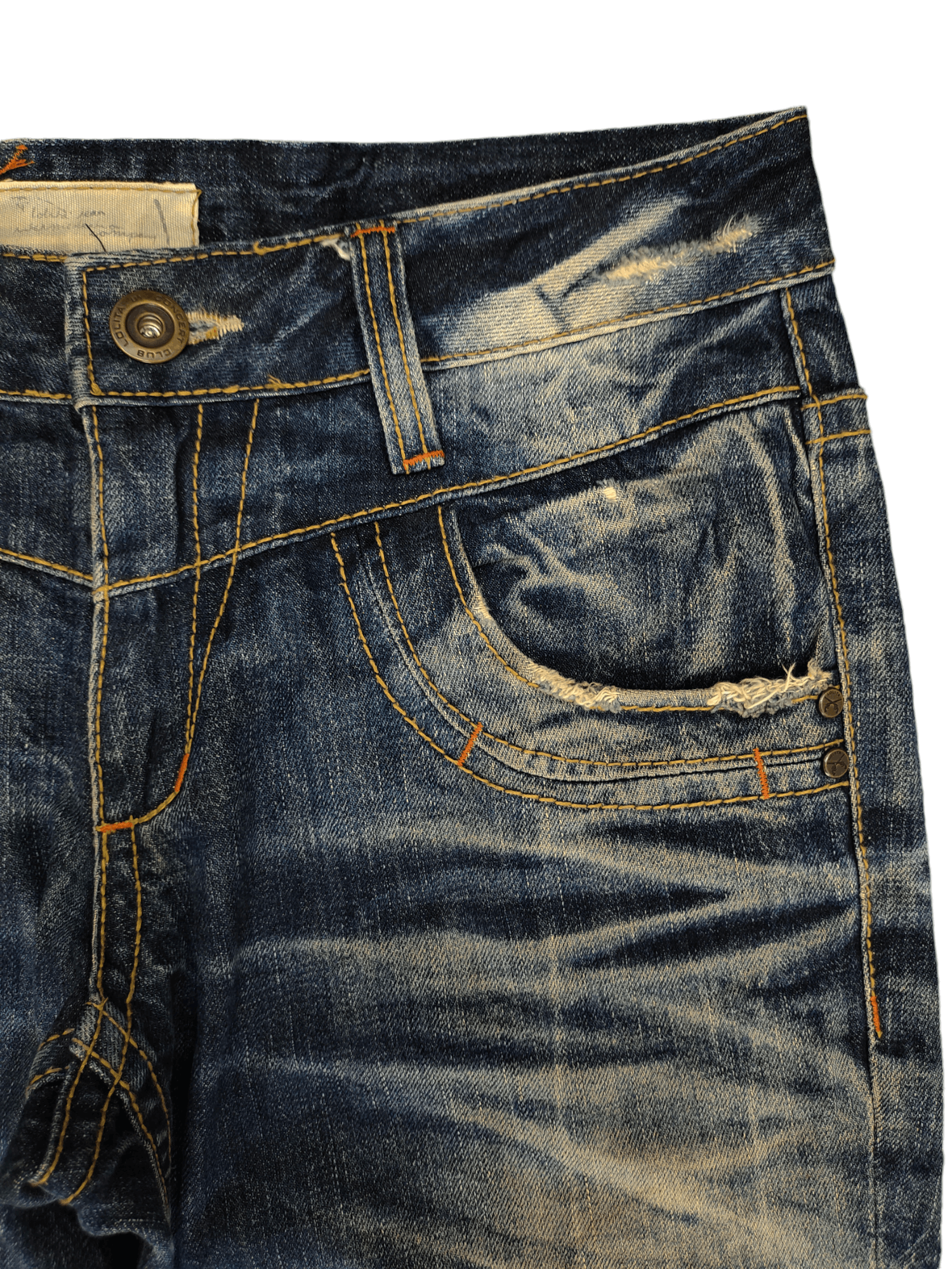 Le Grande Bleu (L.G.B.) Lolita By Yoshitomo Nara Clawmark Distress Faded Jeans Size US 30 / EU 46 - 4 Thumbnail