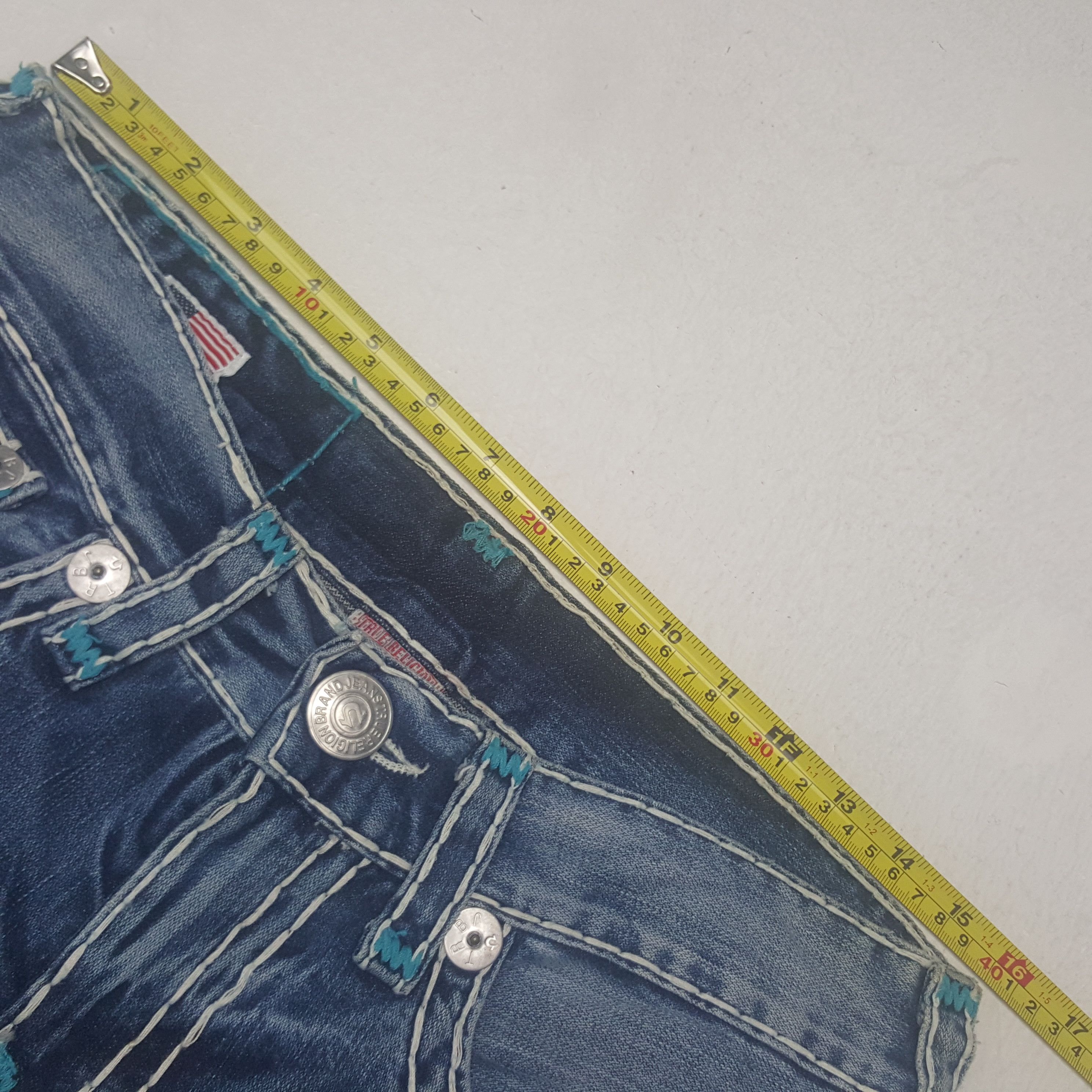 True Religion Vintage True Religion USA Denim Jeans Size US 31 - 7 Thumbnail