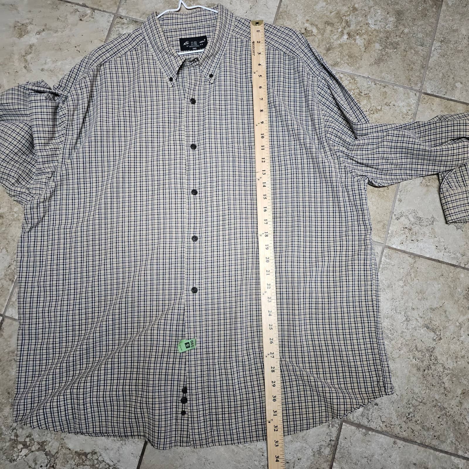 Eddie Bauer Mens Eddie Bauer Checked Button Up 100% Cotton Shirt SZ XXL Size US XXL / EU 58 / 5 - 10 Thumbnail