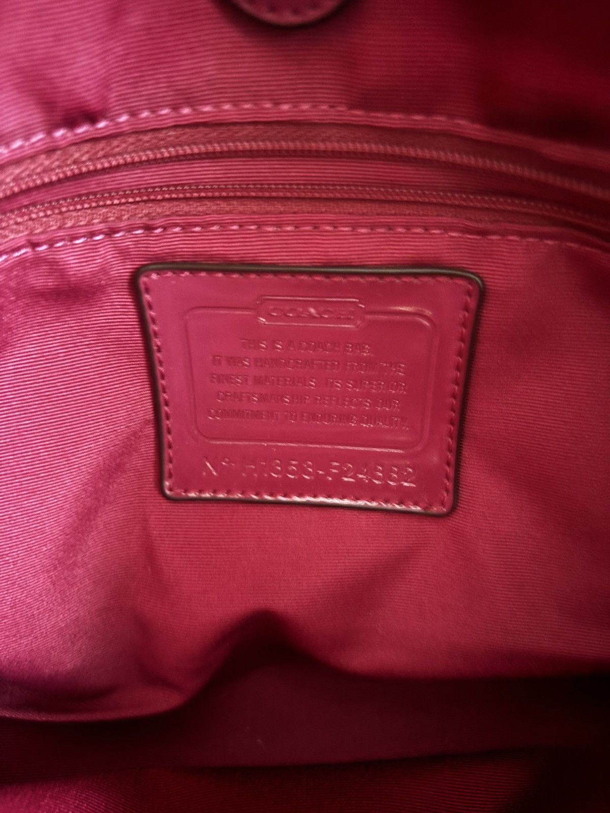 Coach Coach Beige and Purple Python Print Handbag Tote F24882 Size ONE SIZE - 10 Thumbnail