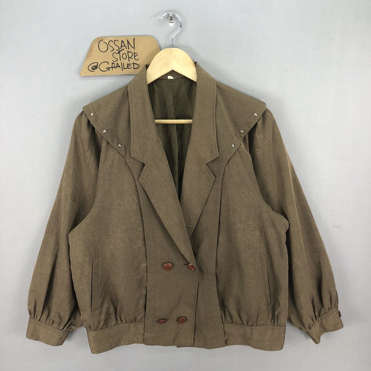 Japanese Brand Vintage Japanese Brand Double Breasted Coat Light Jacket Size US M / EU 48-50 / 2 - 1 Thumbnail