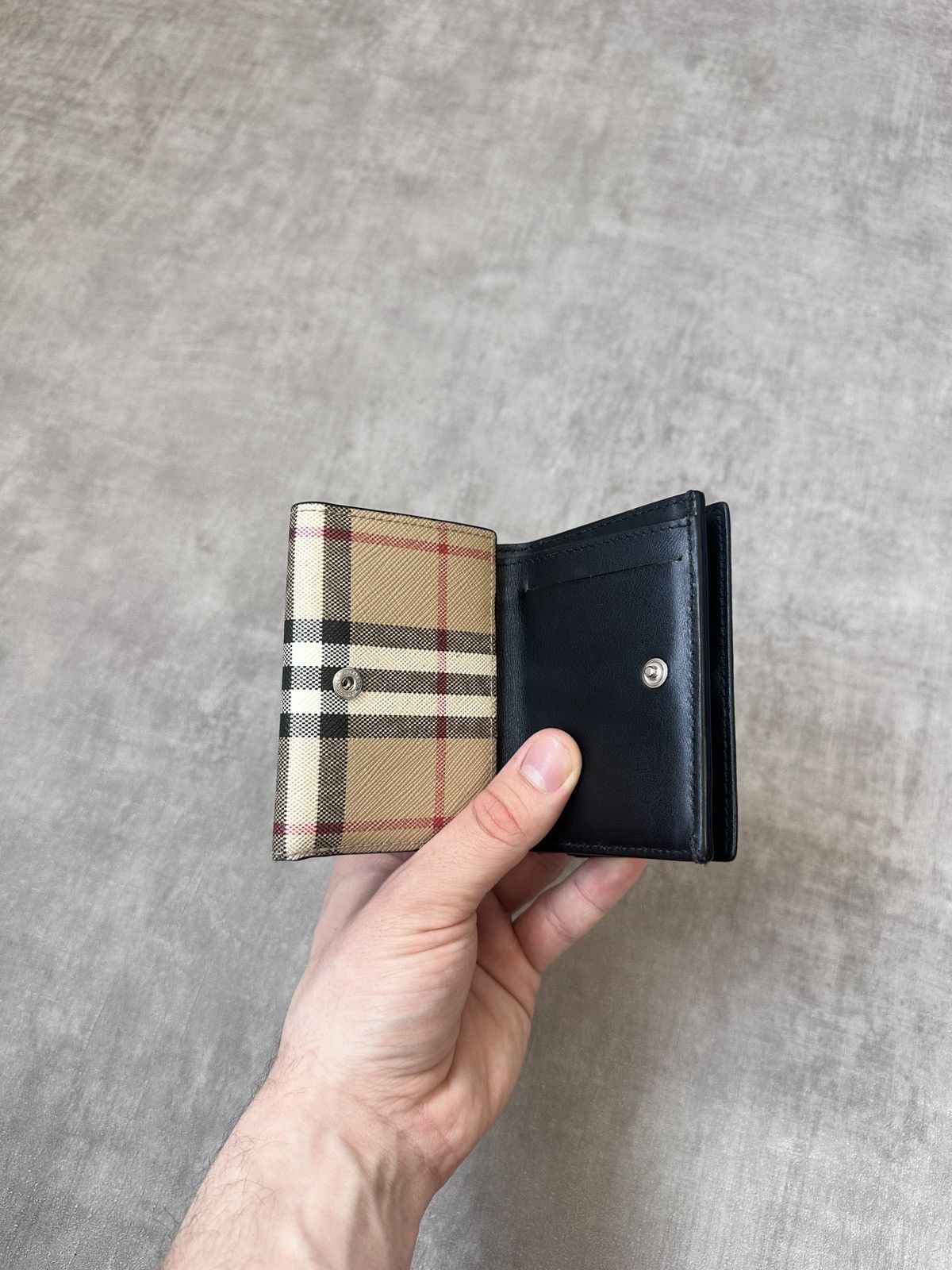 Burberry Burberry Vintage Check Trifold Wallet Size ONE SIZE - 12 Thumbnail