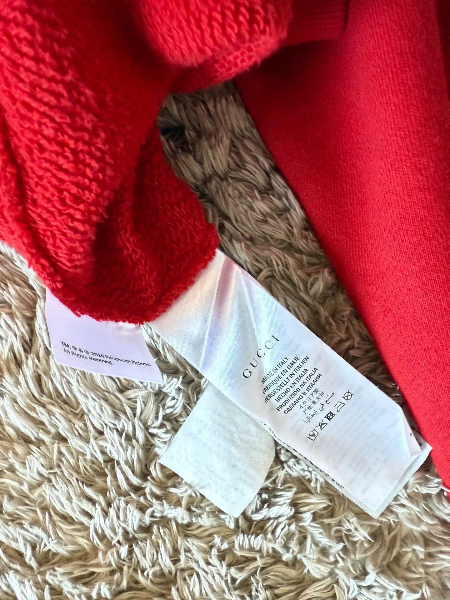 Gucci Gucci Red Paramount Mountain Sweatshirt Size US M / EU 48-50 / 2 - 5 Thumbnail