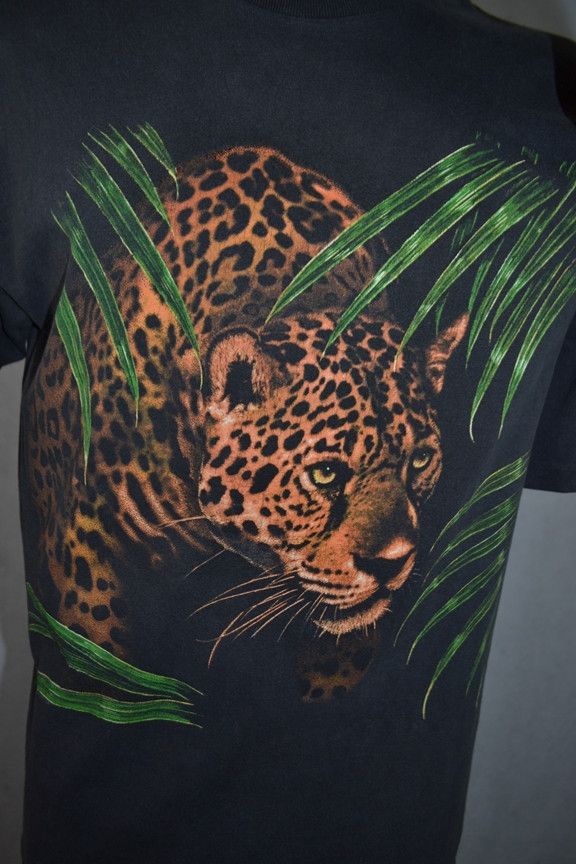Vintage × WWF Vintage 90s World Wildlife Fund WWF Leopard shirt Size US M / EU 48-50 / 2 - 7 Thumbnail