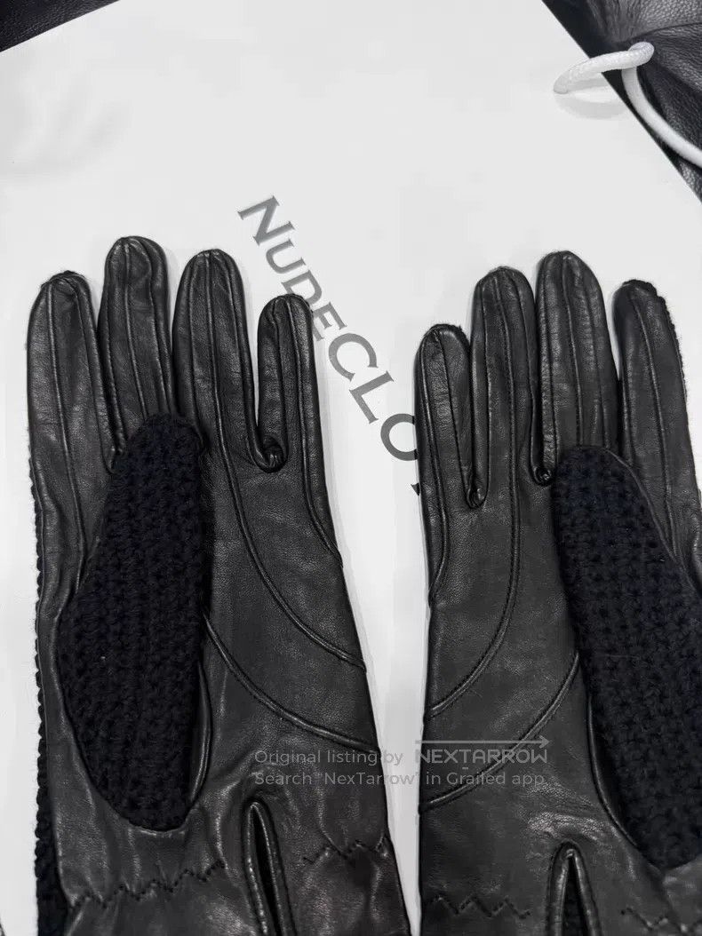 Dries Van Noten DRIES VAN NOTEN Sheepskin Patchwork Gloves with Vintage St Size ONE SIZE - 2 Thumbnail