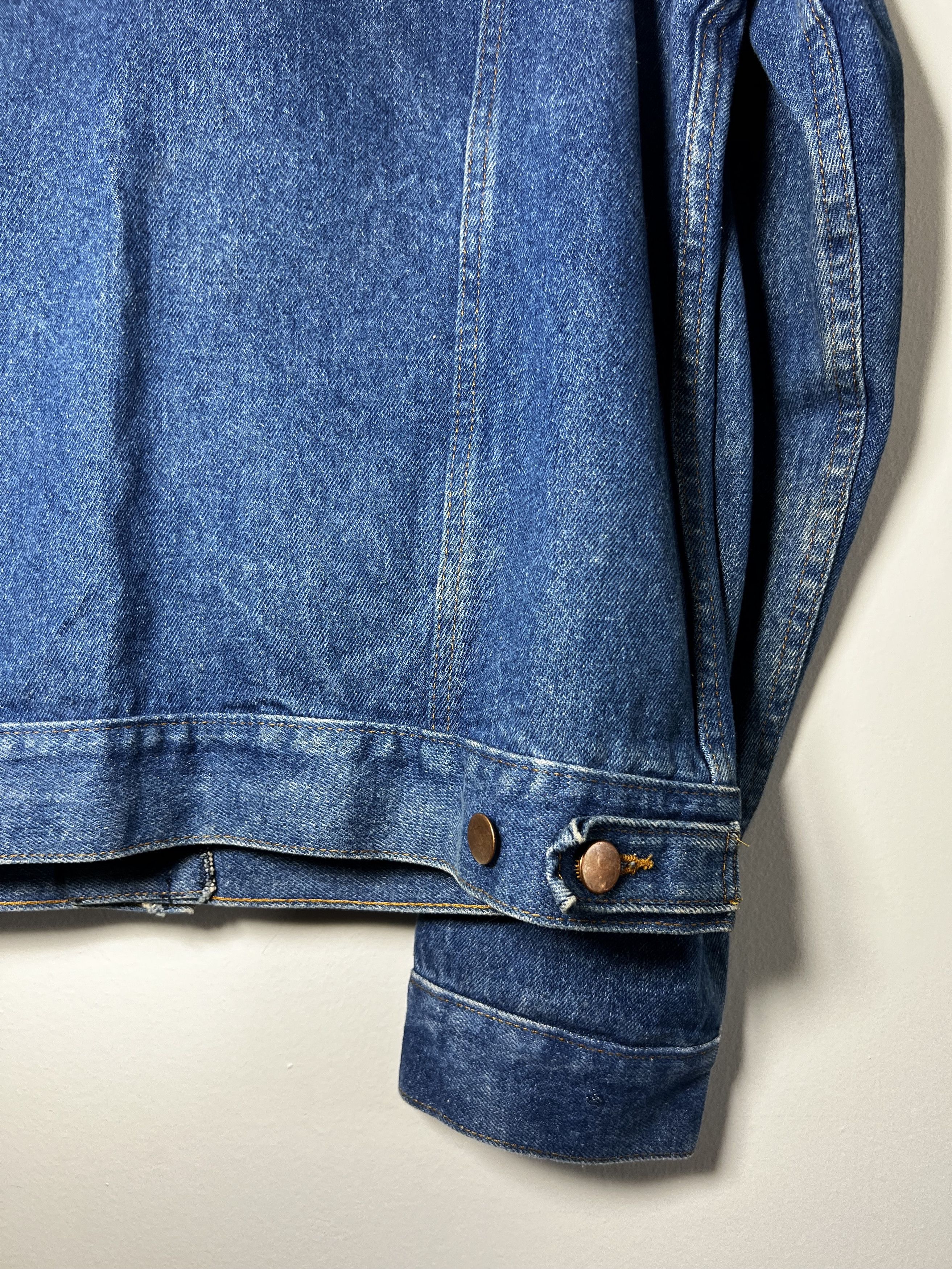 Vintage Vintage 1980's-1990's 4 Pocket Workwear Denim Jean Jacket Size US L / EU 52-54 / 3 - 7 Thumbnail