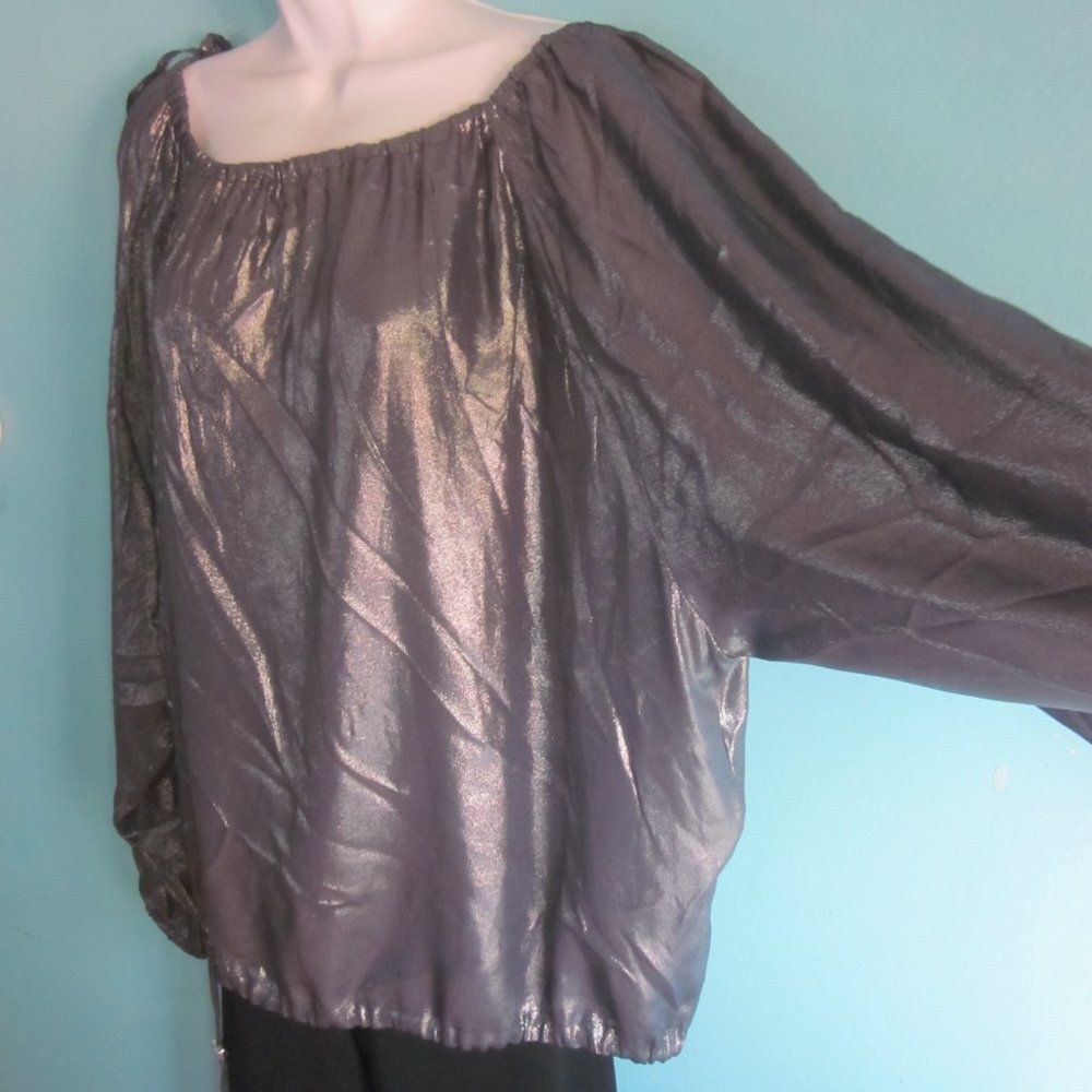 Cedric Charlier Cedric Charlier Blouse Size 8 Lead Metallic Size M / US 6-8 / IT 42-44 - 9 Thumbnail