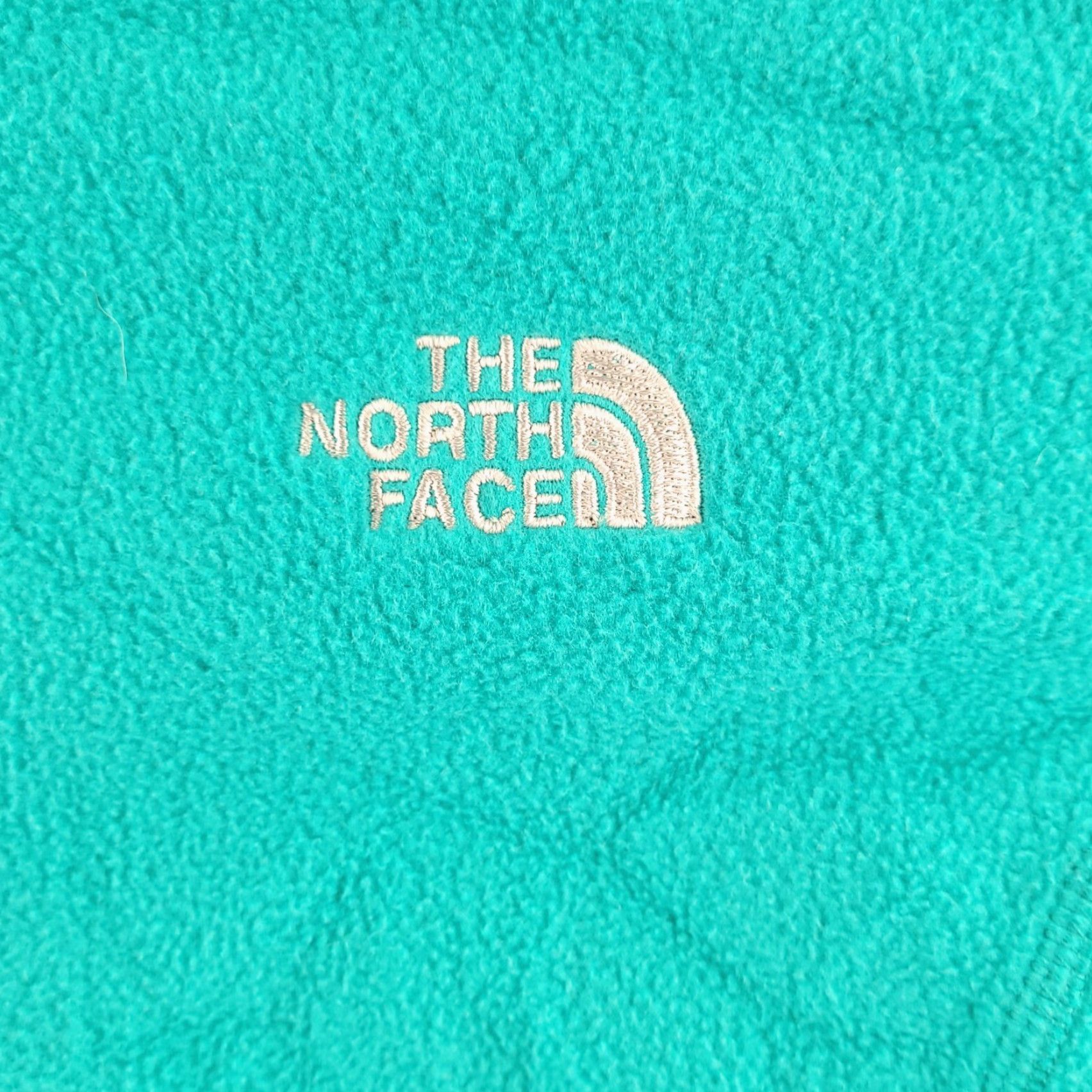 The North Face The North Face Sweater Womens Medium Green Blue Fleece Quarter Zip Polyester Size M / US 6-8 / IT 42-44 - 2 Thumbnail