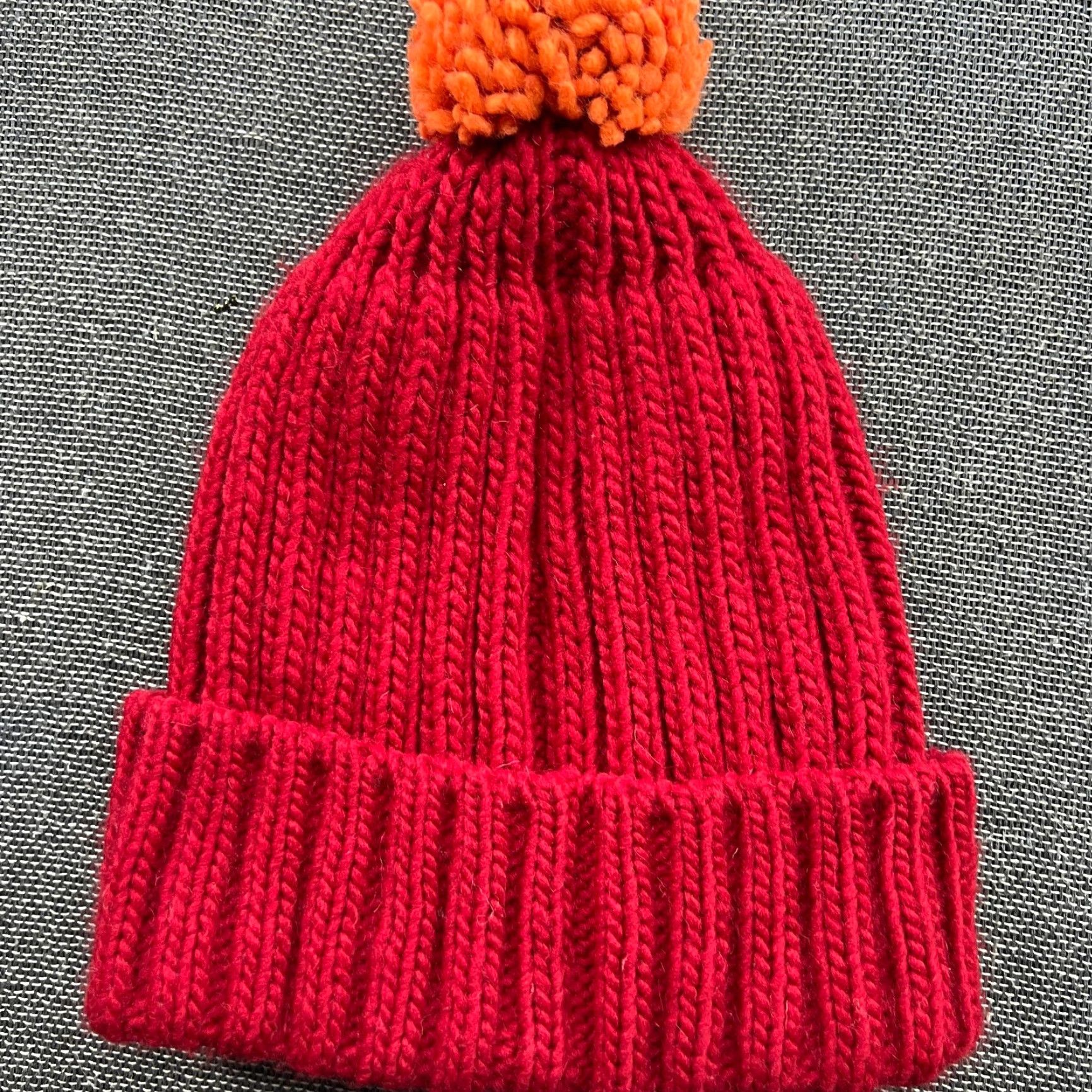 Napapijri Napapijri Beanie Hat One Size OS Red Norway Flag Ribbon Cuffed Pom Pom Knit Unisex Adults Mens Womens Size ONE SIZE - 4 Thumbnail