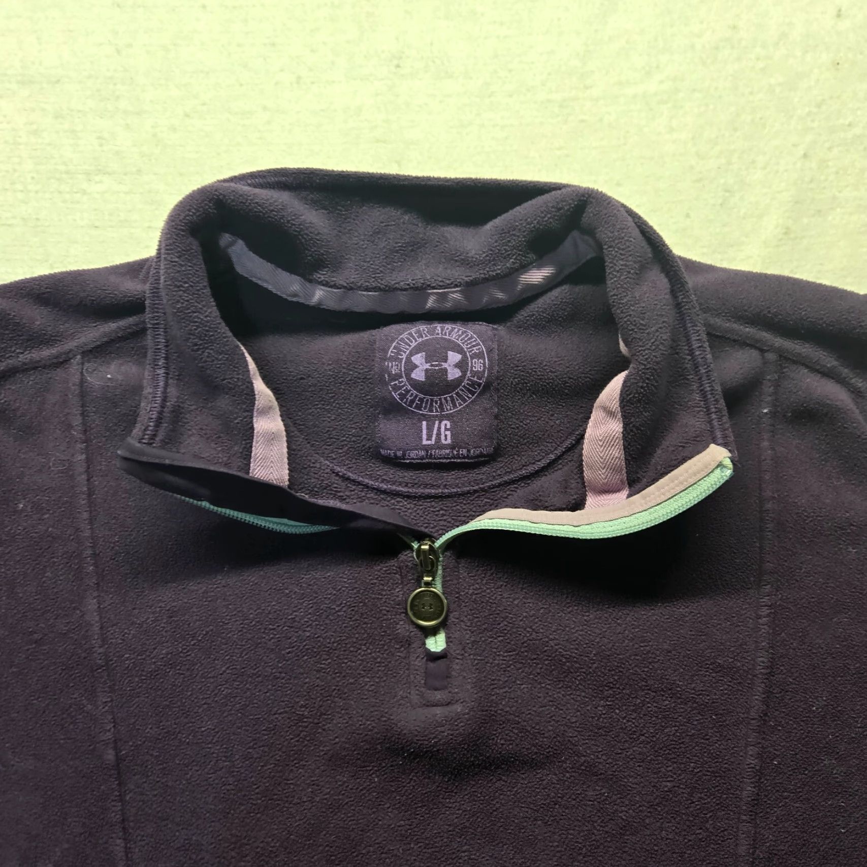 Under Armour VINTAGE Under Armour Sweater Shirt Women's L Black 1/4 Zip Knit Pullover 2010s Womens Size L / US 10 / IT 46 - 2 Thumbnail