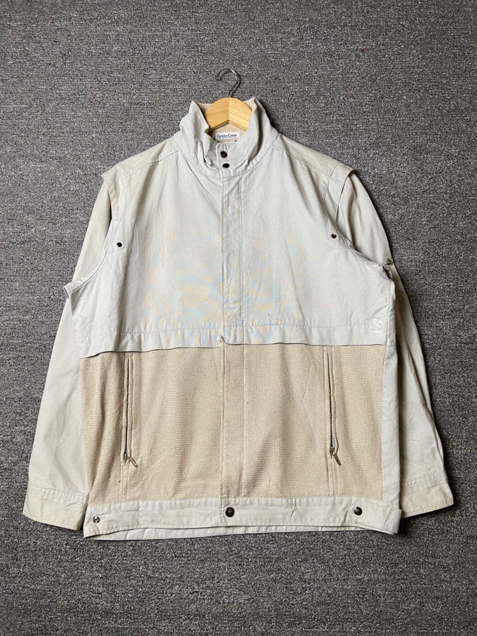 RENOWN Green Crow + Renown Windbreaker Jacket with Mesh (179) Size US L / EU 52-54 / 3 - 1 Thumbnail