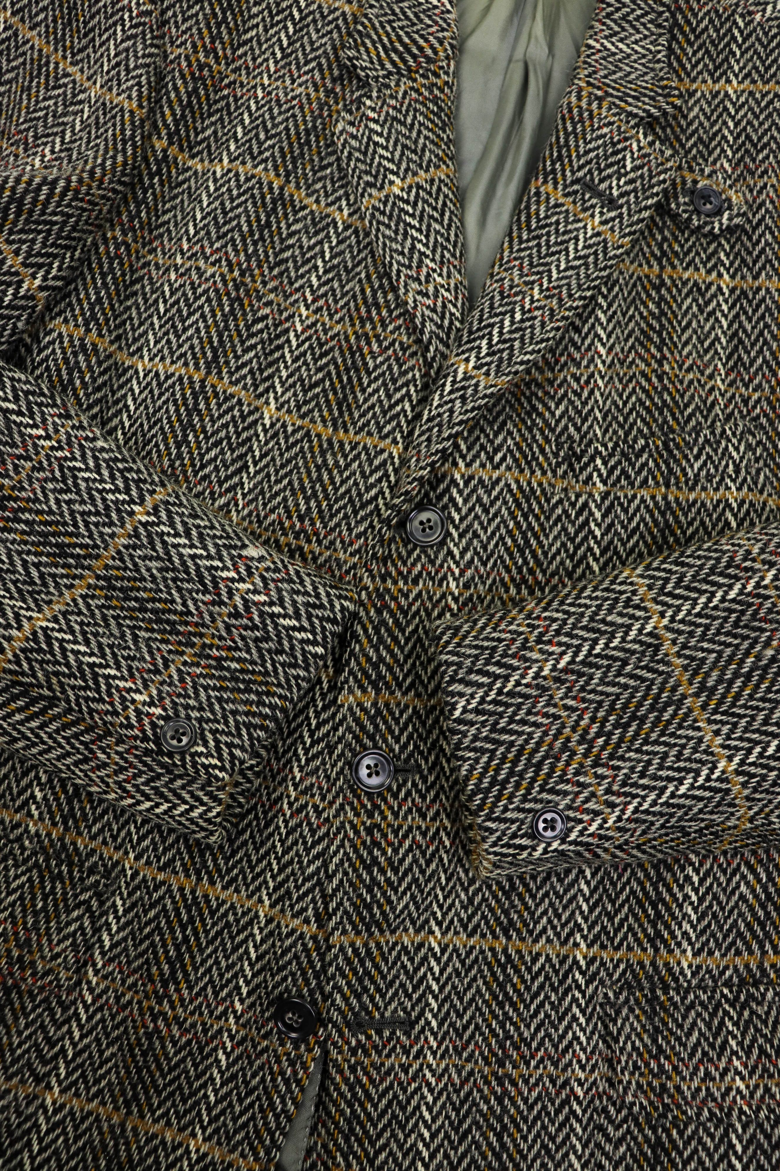 DAKS 80s Vintage DAKS Tartan Heavy Tweed Wool Sport Coat Blazer Size 40R - 7 Thumbnail