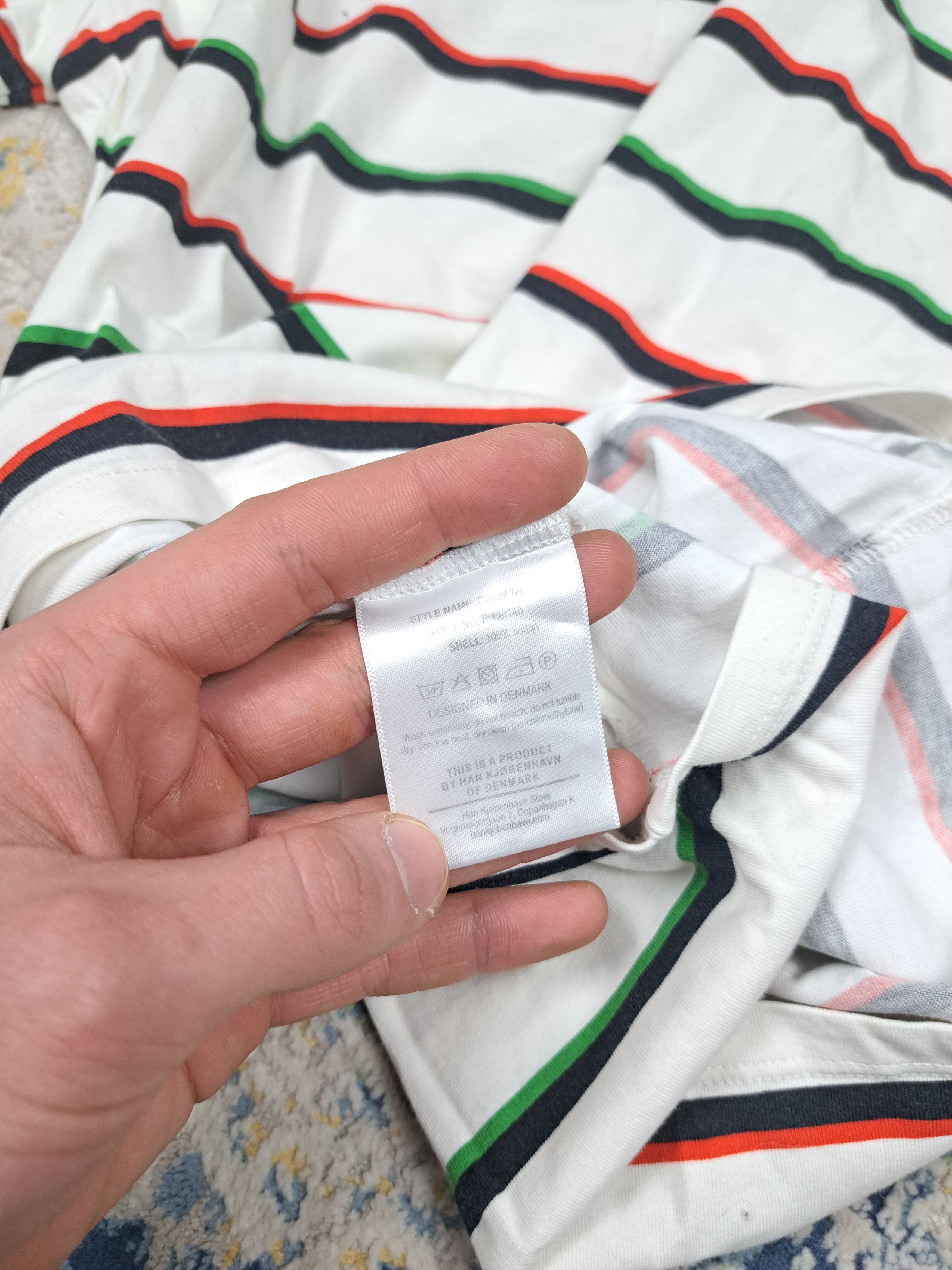 Han Kjobenhavn Han Kjobenhavn Striped Tee Designer Streetwear y2k Size US M / EU 48-50 / 2 - 5 Thumbnail