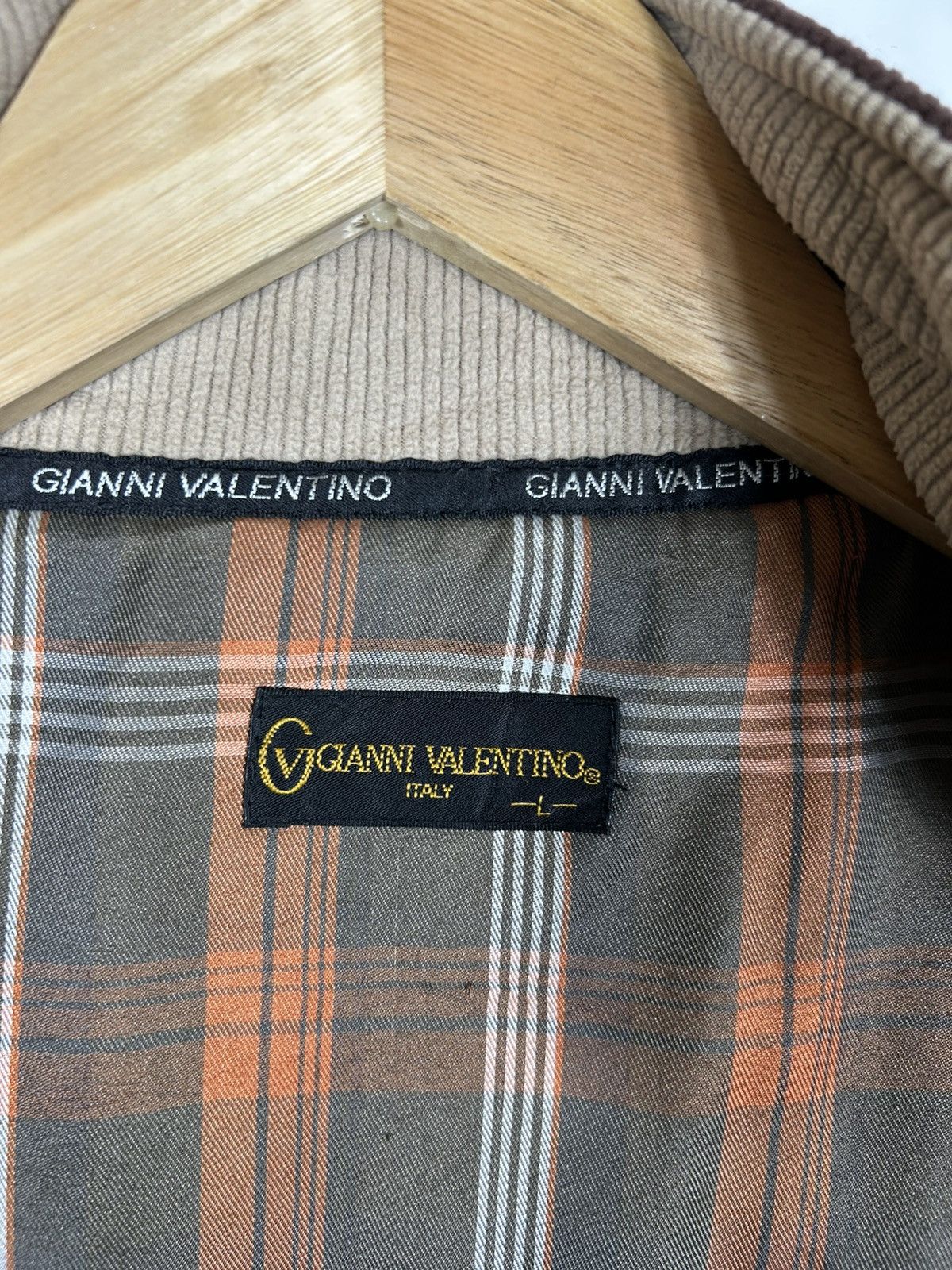Gianni Valentino ⚡️Vintage Gianni Valentino Italy Corduroy Zipper Jacket Size US L / EU 52-54 / 3 - 11 Thumbnail