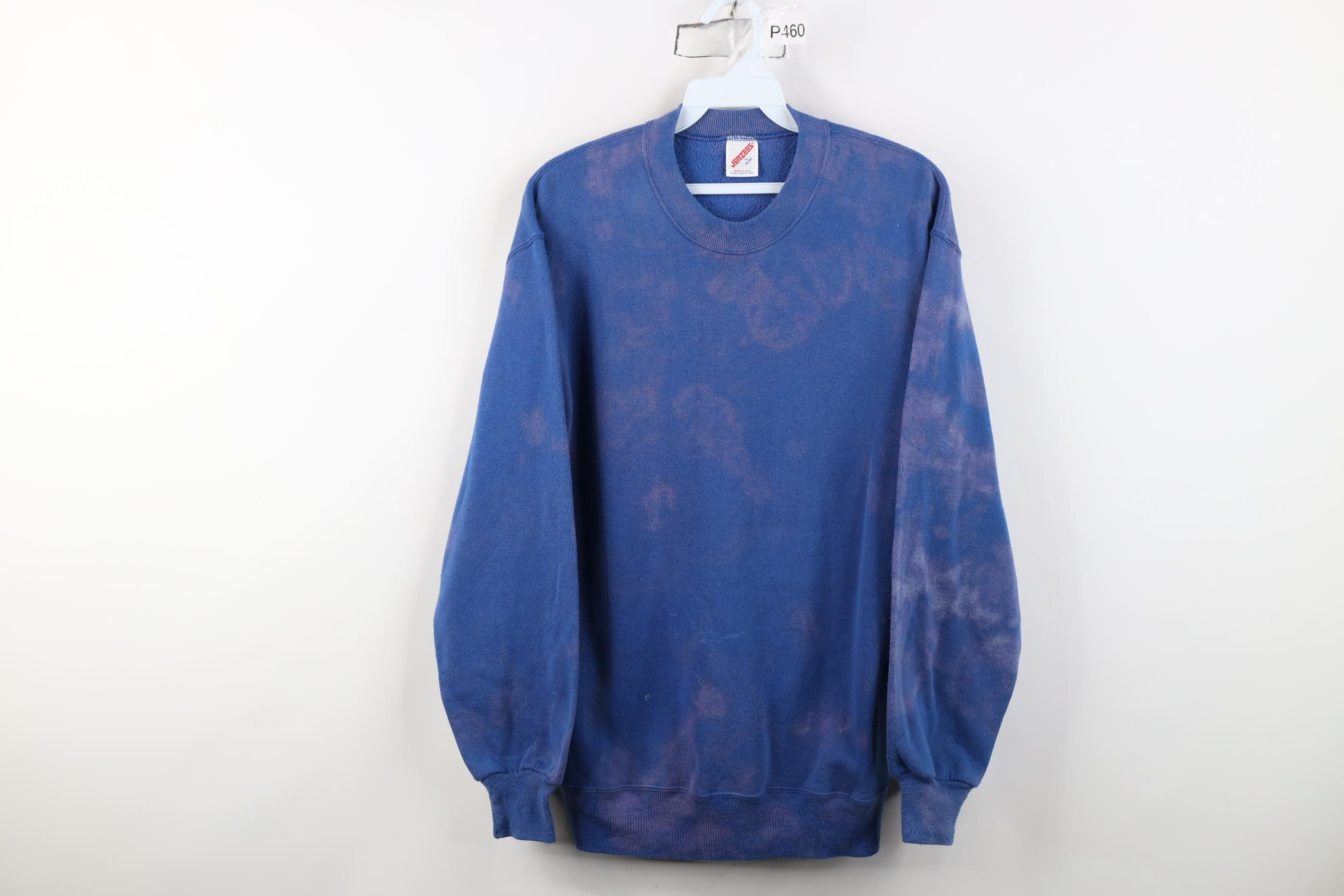 Vintage Vintage 90s Streetwear Blank Acid Wash Sweatshirt USA Size L / US 10 / IT 46 - 1 Thumbnail