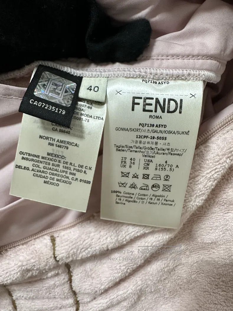 Fendi Fendi Pink short dress for runway Size 26" / US 2 / IT 38 - 4 Thumbnail