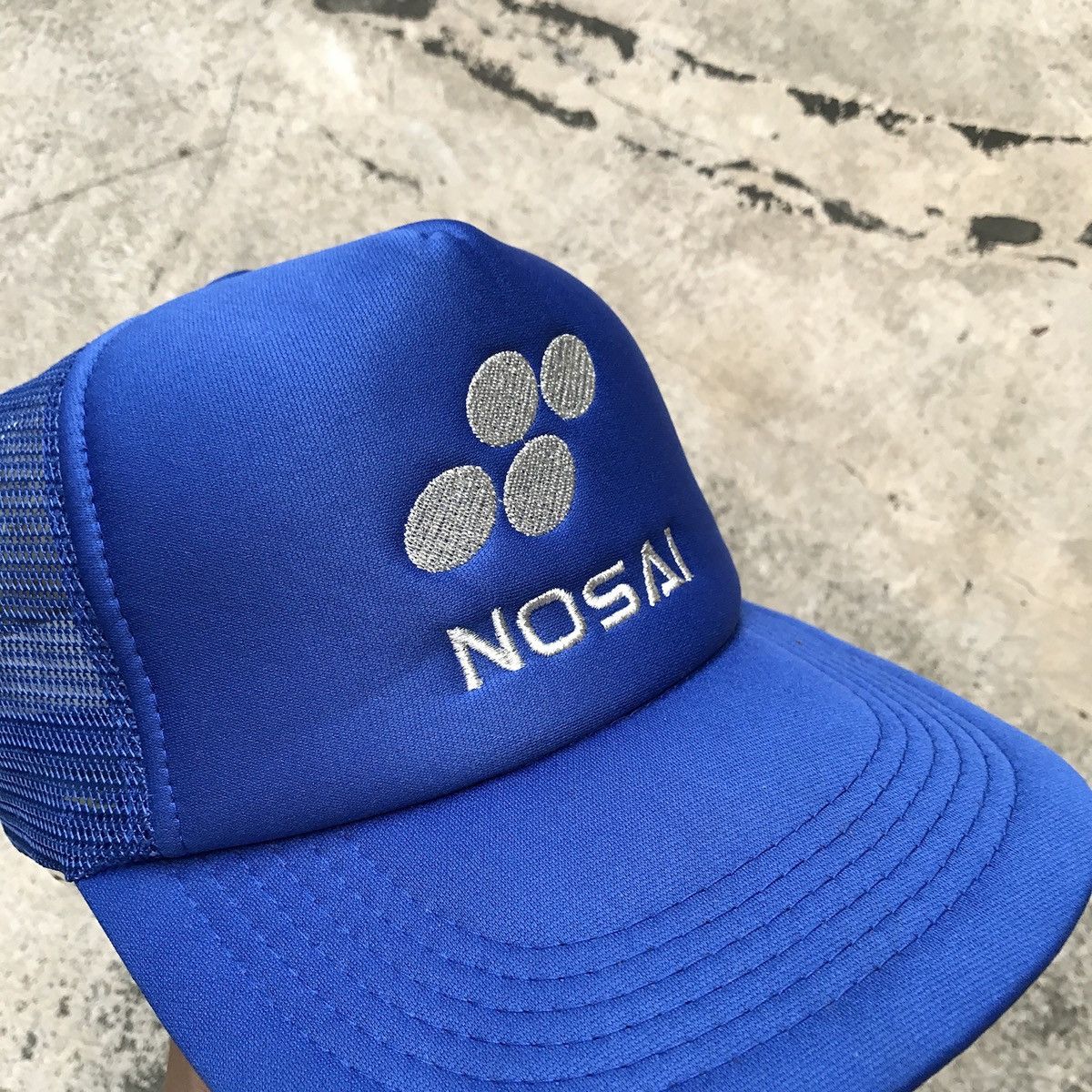 Japanese Brand Rare Vintage NOSAI Japan Blue Trucker Hat Size ONE SIZE - 6 Thumbnail