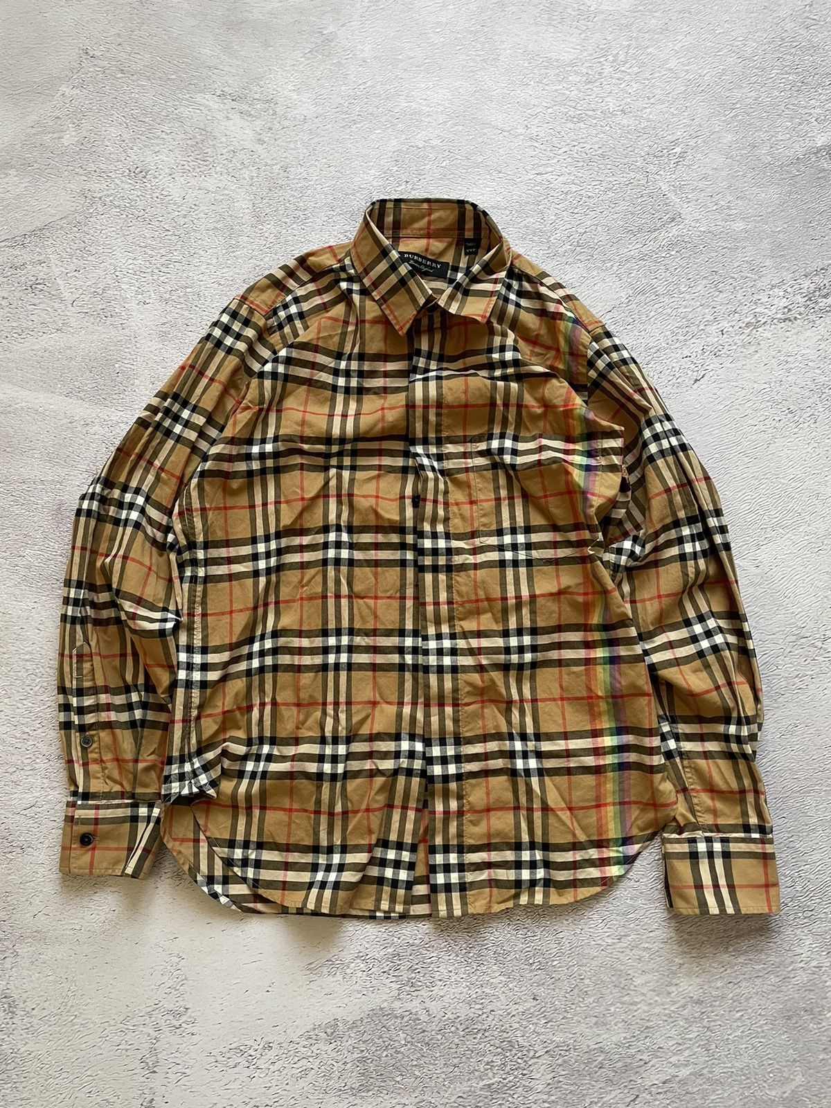 Burberry Authentic Burberry Rainbow Nova Check Shirt Size XS Italy Size US XS / EU 42 / 0 - 1 Thumbnail