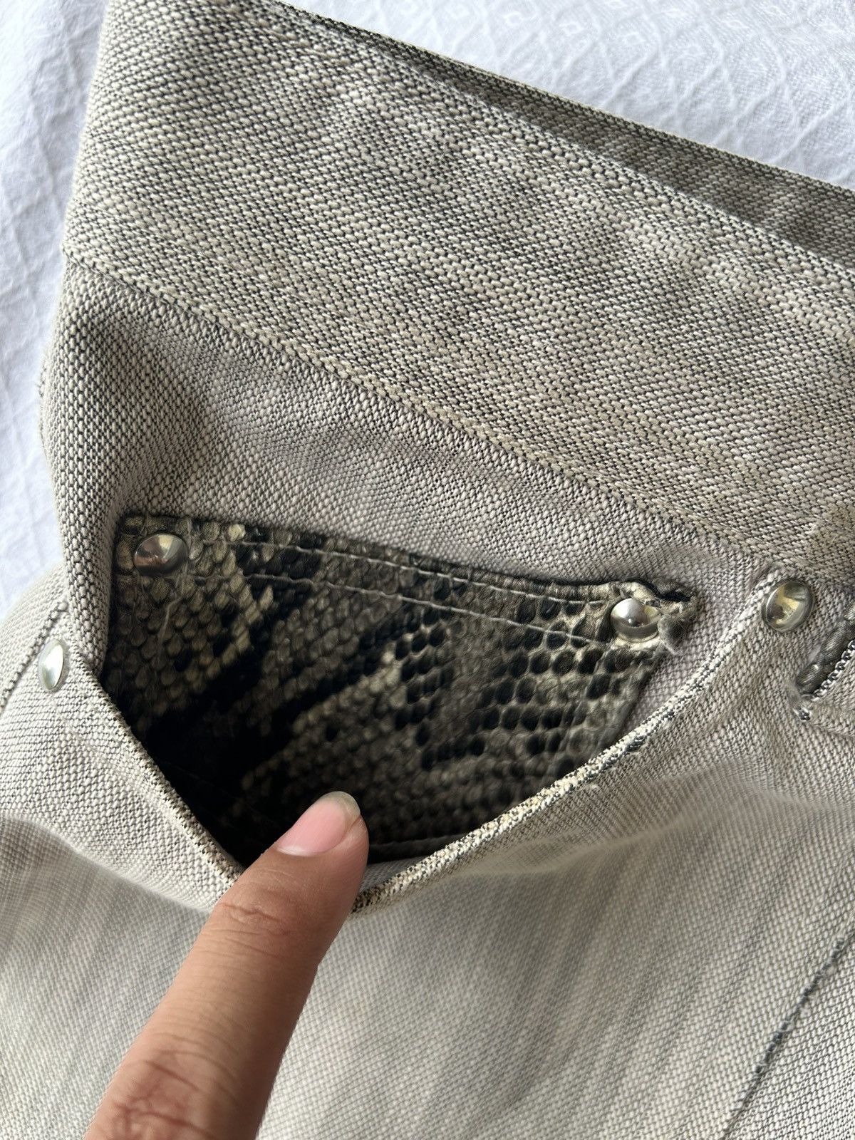Hysteric Glamour 💸BINDINGOFFER💸Flared jeans snake skin takaiq Ifsixwasnine Size US 32 / EU 48 - 7 Thumbnail