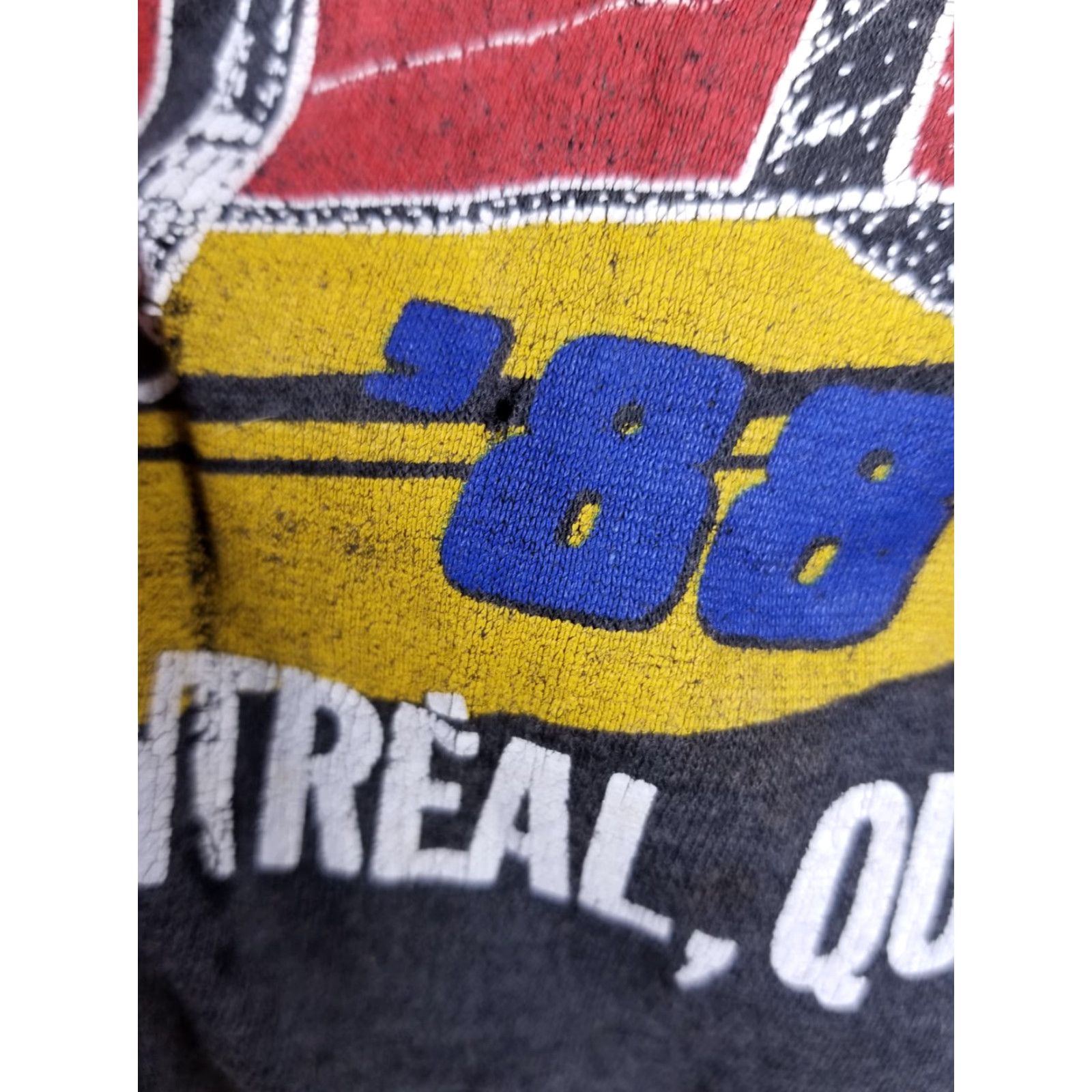 Vintage VINTAGE NHRA RACING T-SHIRT Mens SZ S Black 1988 Molson Montreal Paper Thin 2-Sided Short Sleeve Round Neck Cotton Jersey Retro Grunge USA Size US S / EU 44-46 / 1 - 6 Thumbnail