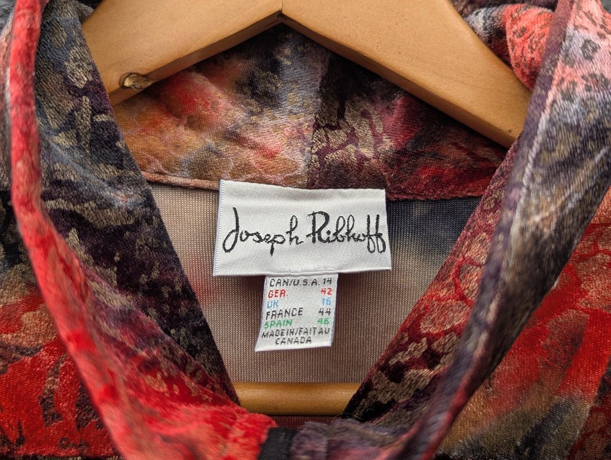Joseph Ribkoff Joseph Ribkoff Zip-Up Jacket Abstract Print Velour Style Size XL / US 12-14 / IT 48-50 - 7 Thumbnail