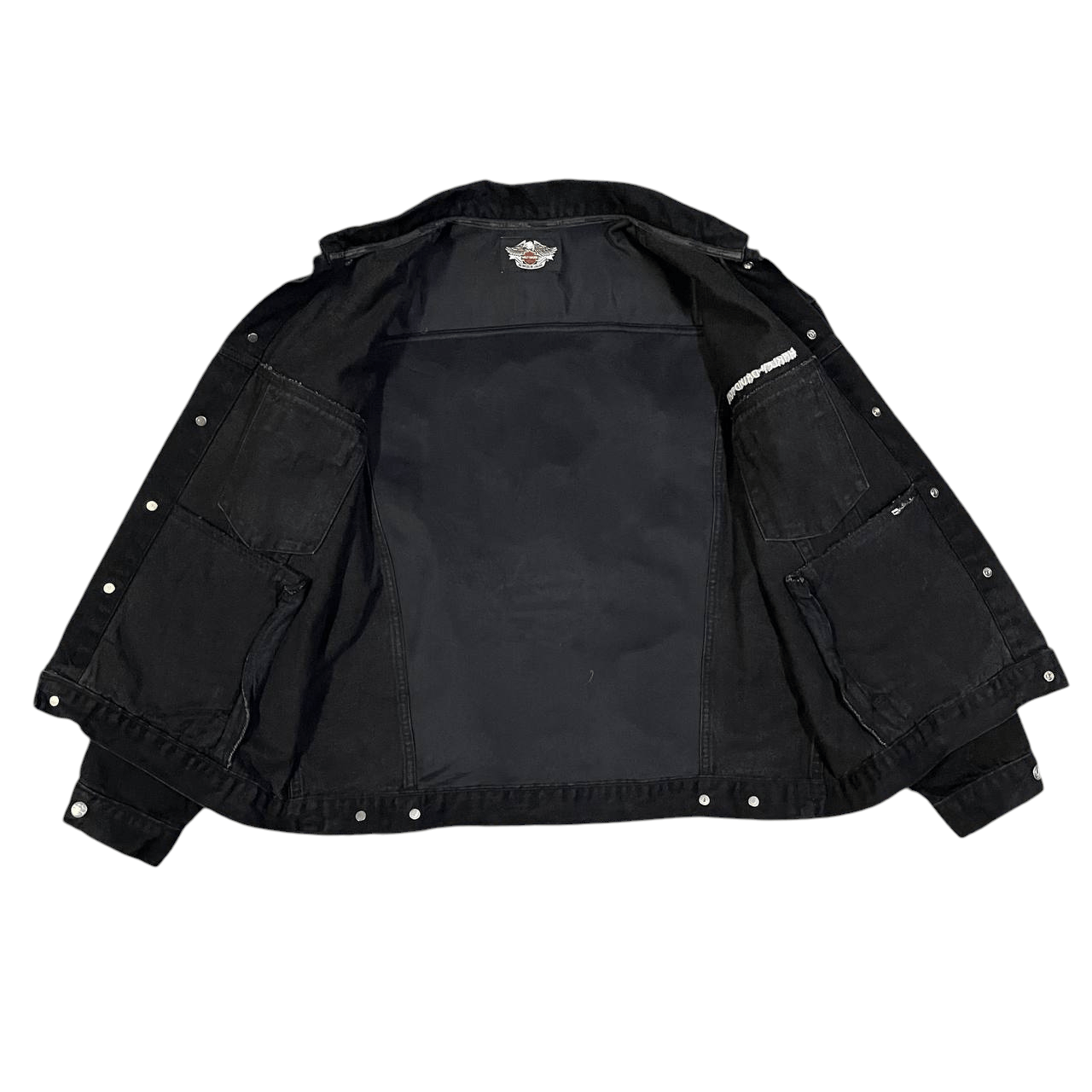 Harley Davidson Vintage Harley Davidson Denim Trucker Jacket Size US XL / EU 56 / 4 - 7 Thumbnail