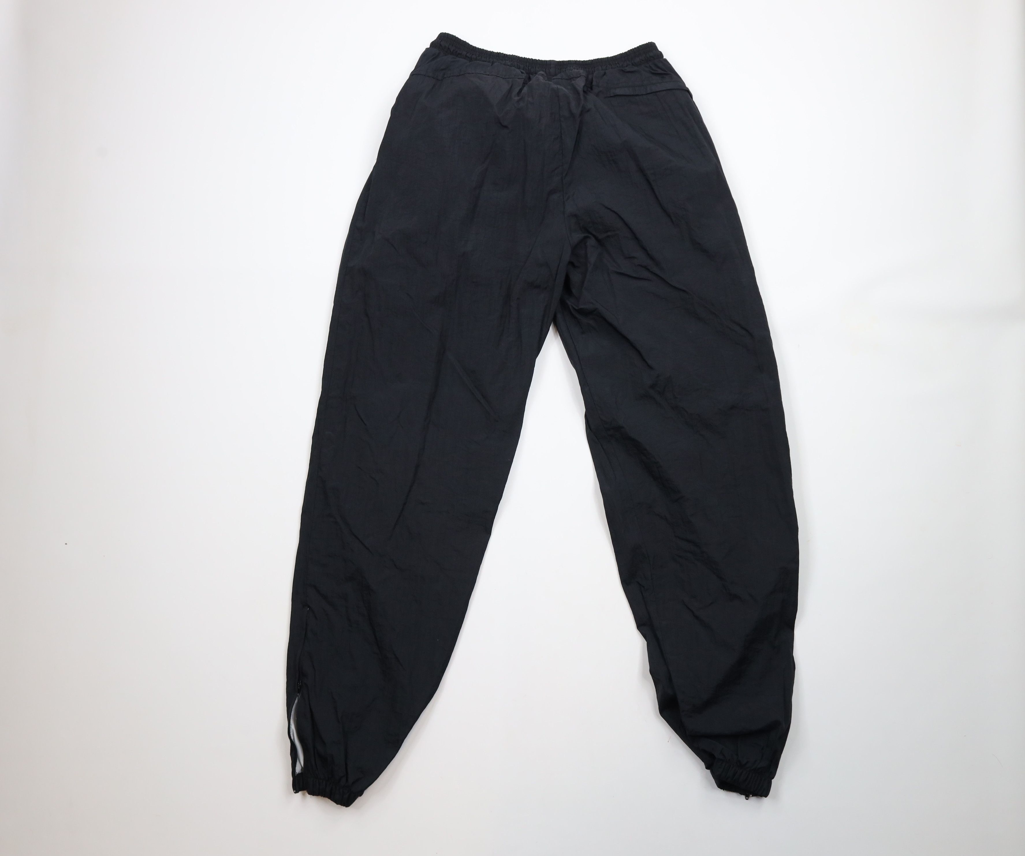 Vintage Vintage 90s Streetwear Cuffed Joggers Pants Black Nylon Size US 36 / EU 52 - 9 Thumbnail