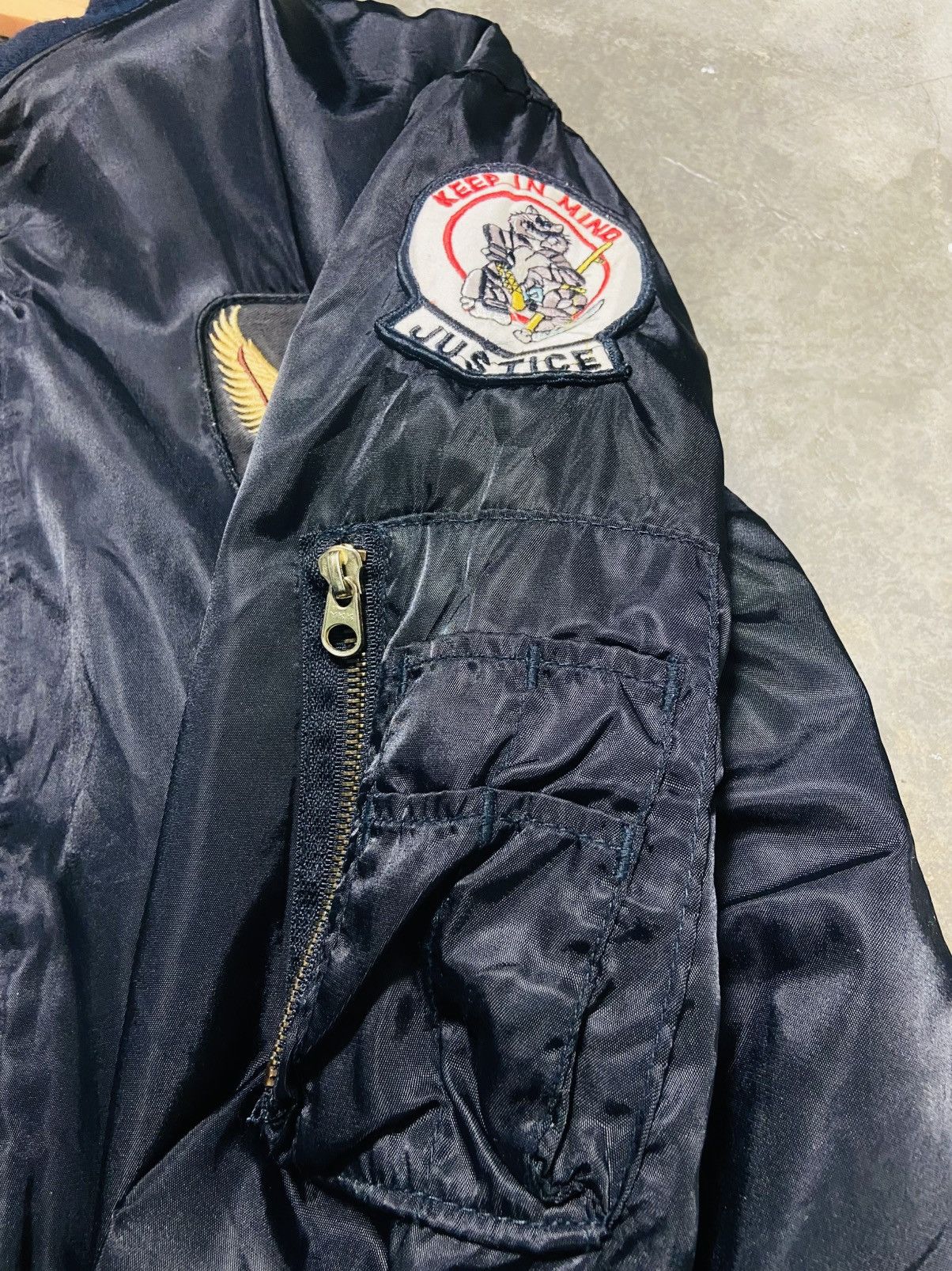 Alpha Industries Vintage Gleeman Bomber Flight Jacket Size US L / EU 52-54 / 3 - 13 Thumbnail