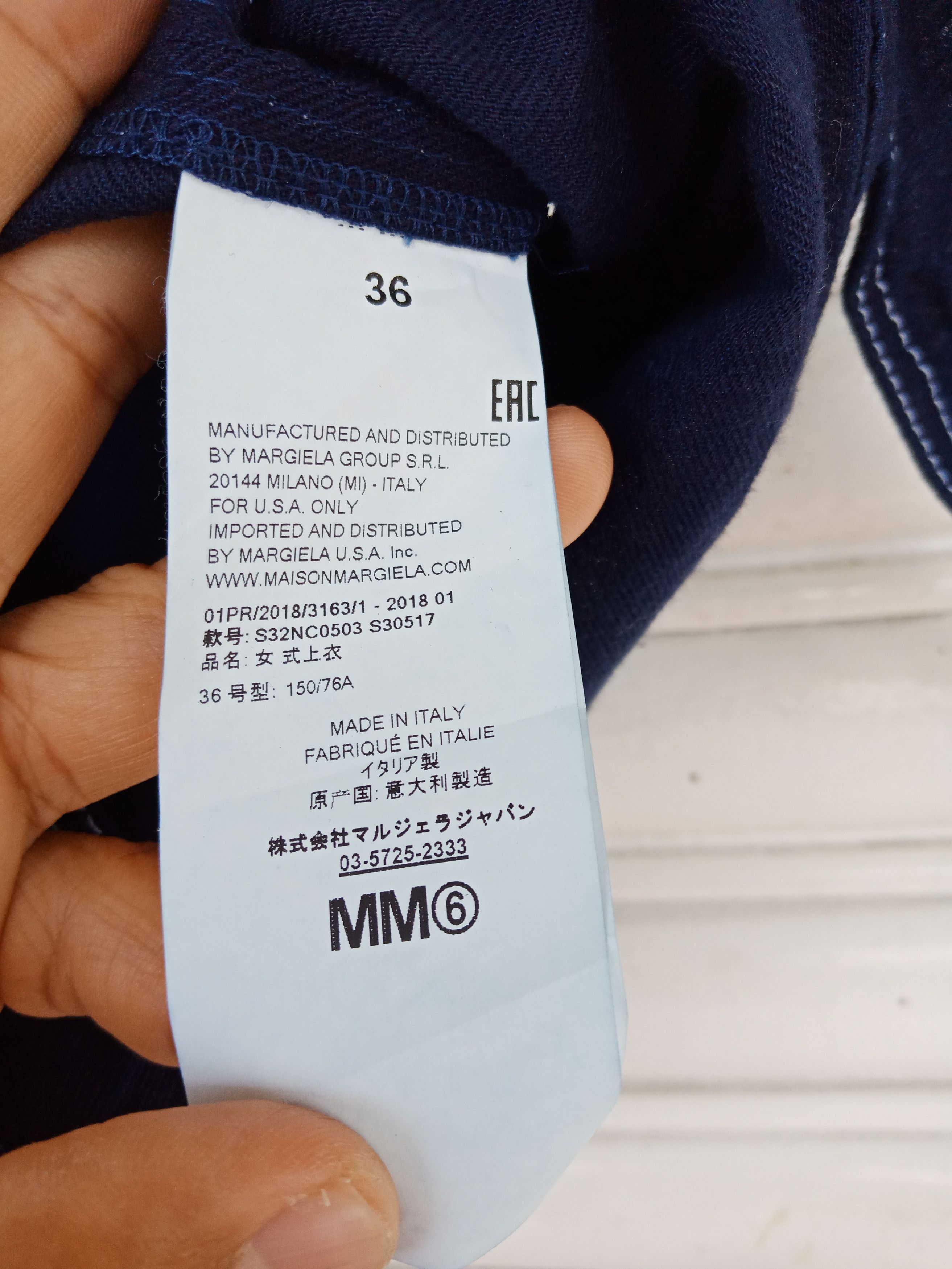 Maison Margiela SS2018 Maison Margiela Indigo Blue Made in Italy Size US M / EU 48-50 / 2 - 13 Thumbnail