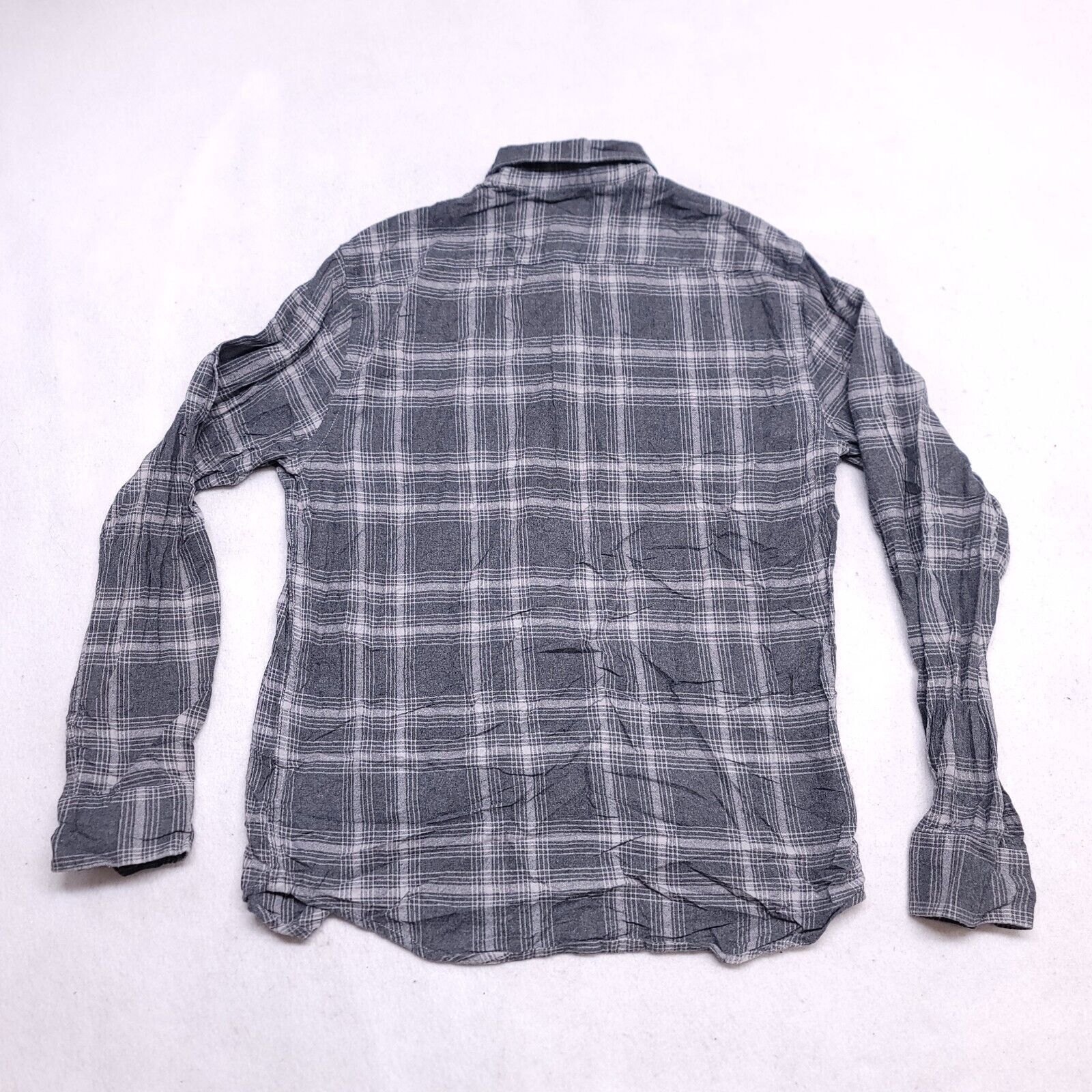 Structure Structure Tartan Flannel Shirt Mens Size M Gray White Size US M / EU 48-50 / 2 - 10 Thumbnail