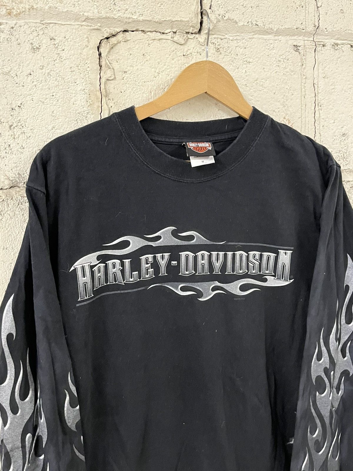 Harley Davidson Harley Davidson flame longsleeve rare streetwear hype skater Size US M / EU 48-50 / 2 - 4 Thumbnail