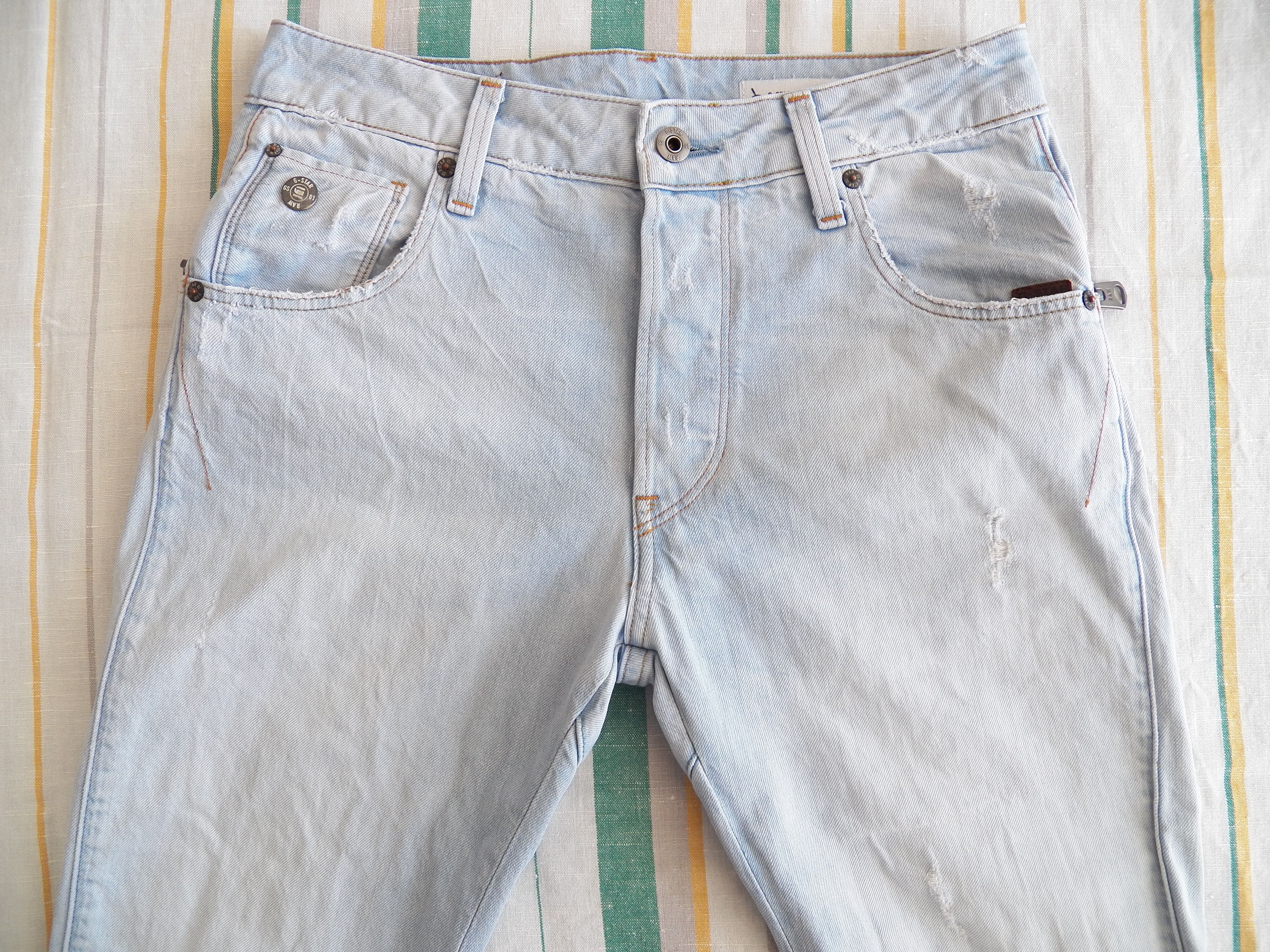 G-Star G-Star RAW Arc Zip 3D Slim Jeans W28 L30 Lt Aged Restore Size US 28 / EU 44 - 11 Thumbnail