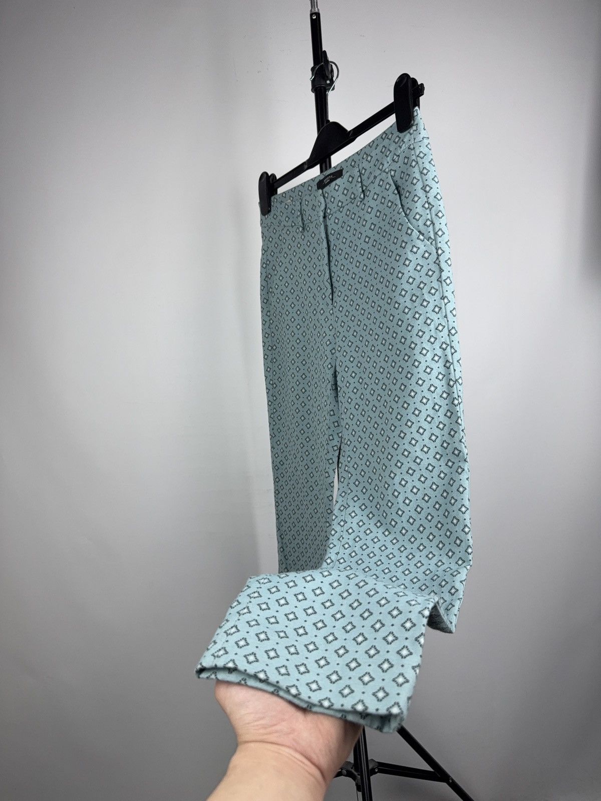 Weekend Max Mara Max Mara Weekend Cigarette Pants Pattern Blue 38 Size 27" / US 4 / IT 40 - 5 Thumbnail