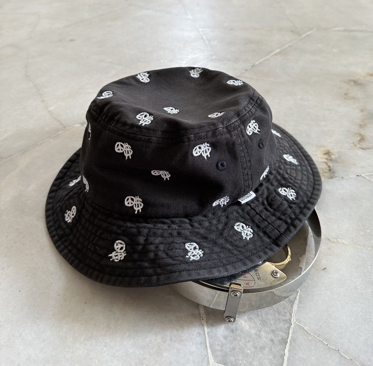 image of Stussy Bucket Hat in Black, Men's
