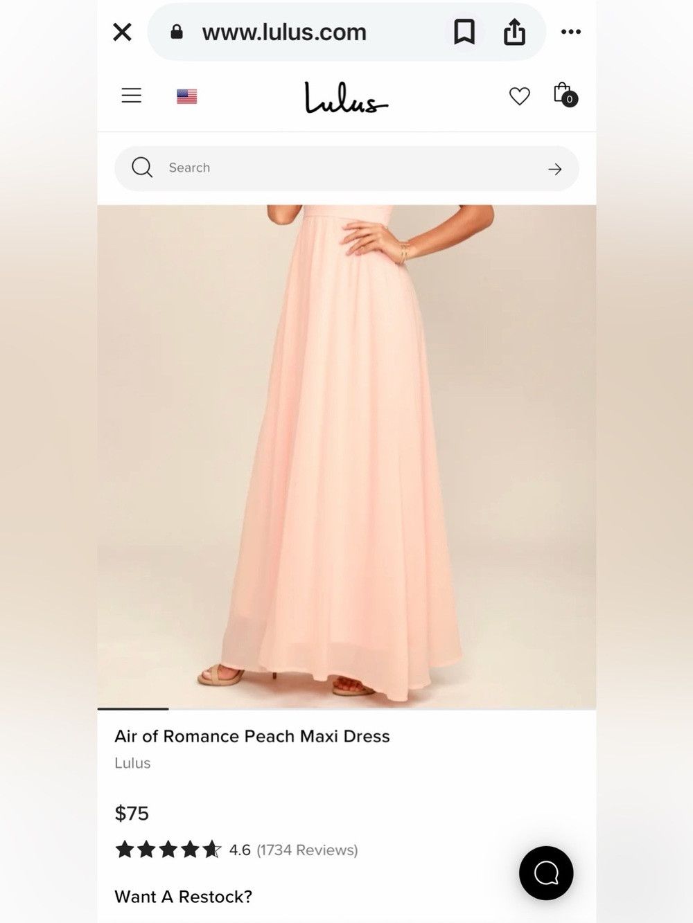 Lulus Air of Romance Peach Sleeveless Chiffon Maxi Dress Size XS Size XS / US 0-2 / IT 36-38 - 3 Thumbnail